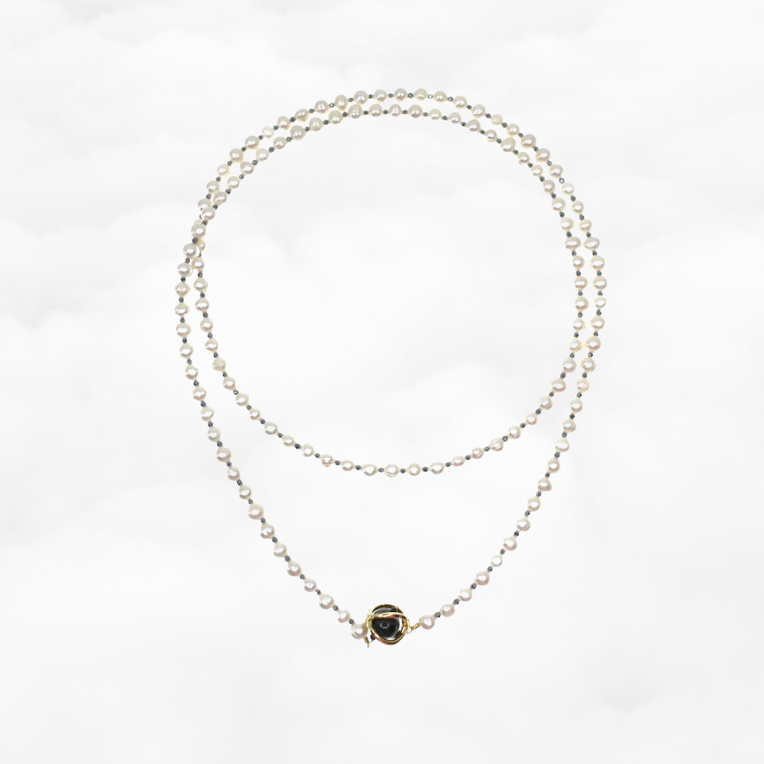 Multi-style Opera Pearl Necklace (Terahertz Stone)