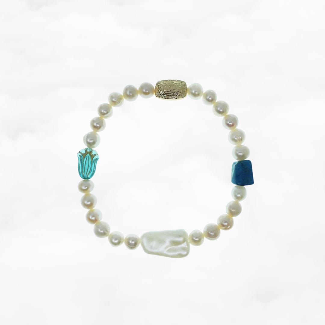 Atlantis Beaded Pearl Bracelet - Yun Boutique