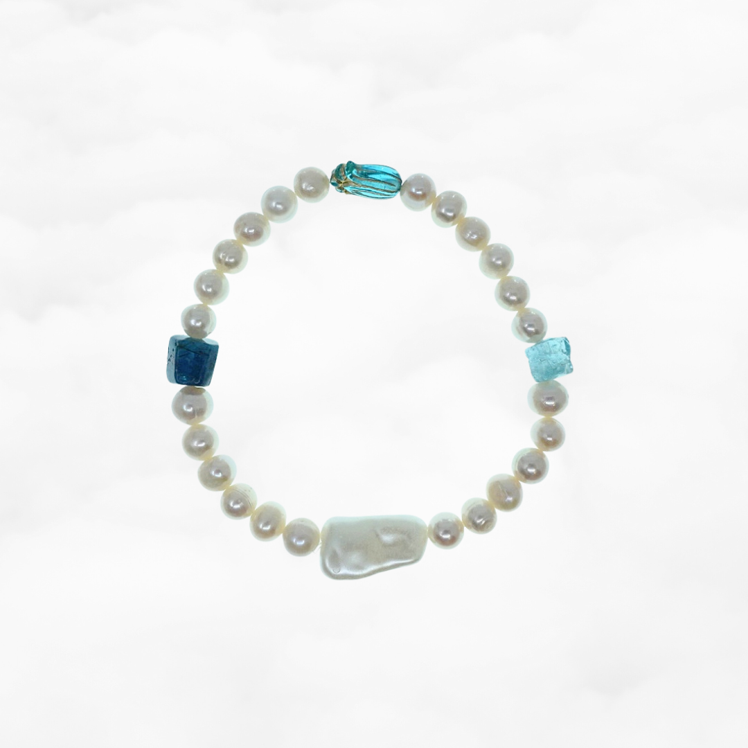 Atlantis Beaded Pearl Bracelet - Yun Boutique