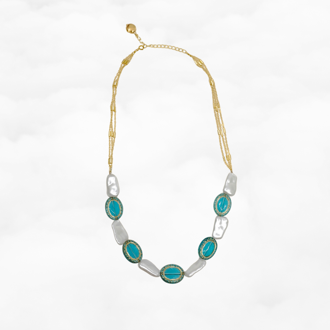 Atlantis Palatial Gemstone Necklace - Yun Boutique