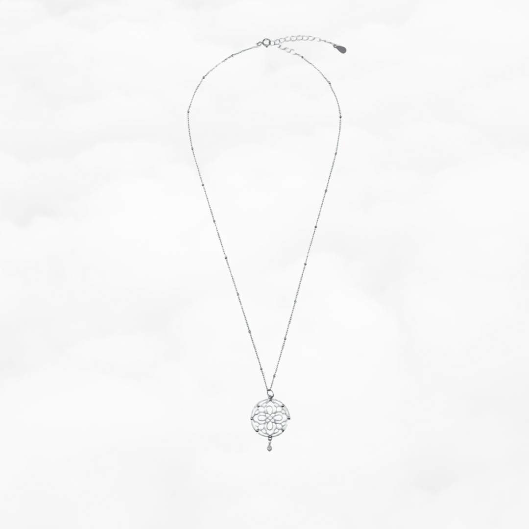 Auspicious Origin Medium Pendant Necklace Silver - Yun Boutique