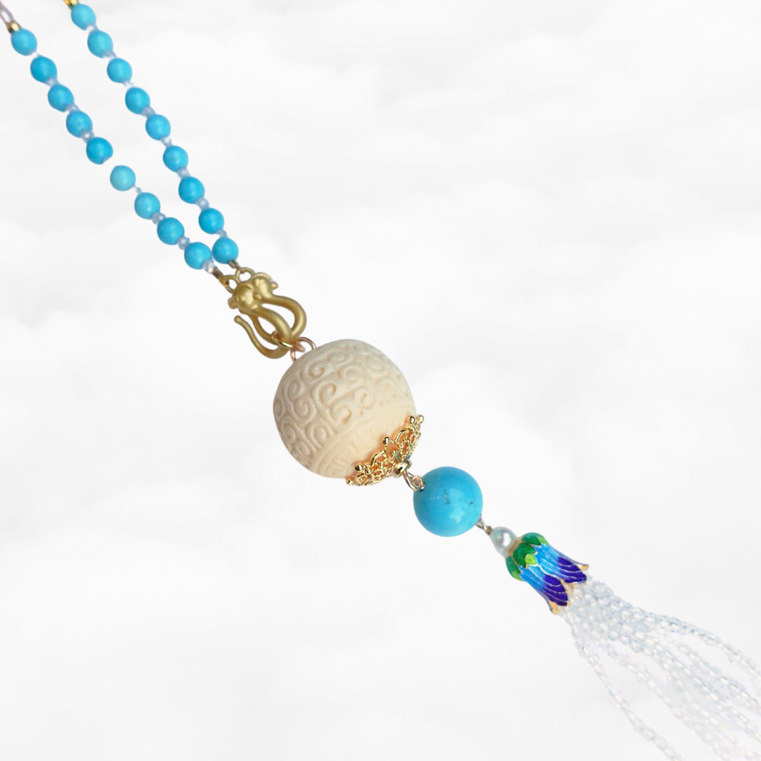 Return to Origin 4mm Turquoise Howlite Necklace Set - Yun Boutique