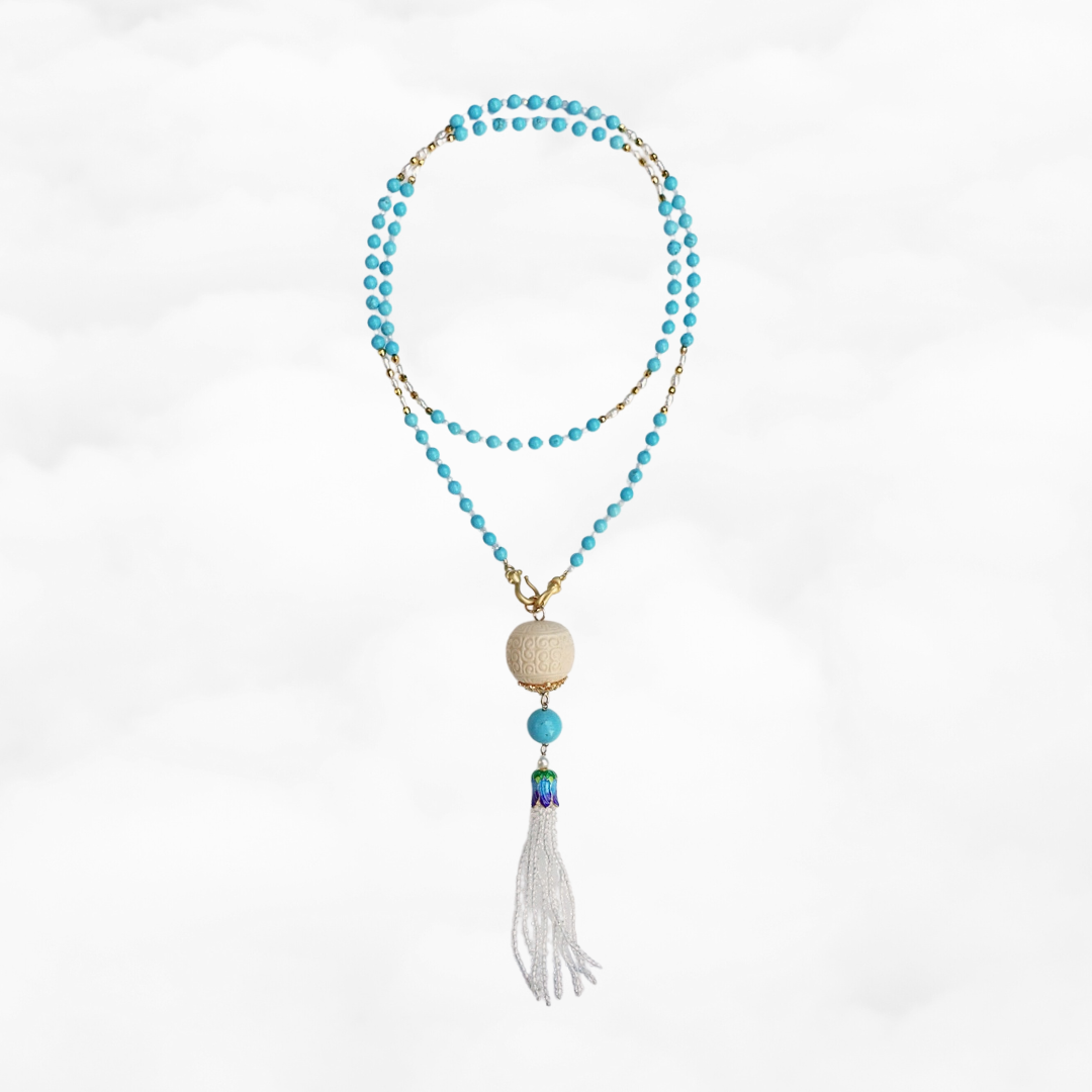 Return to Origin 4mm Turquoise Howlite Necklace Set - Yun Boutique