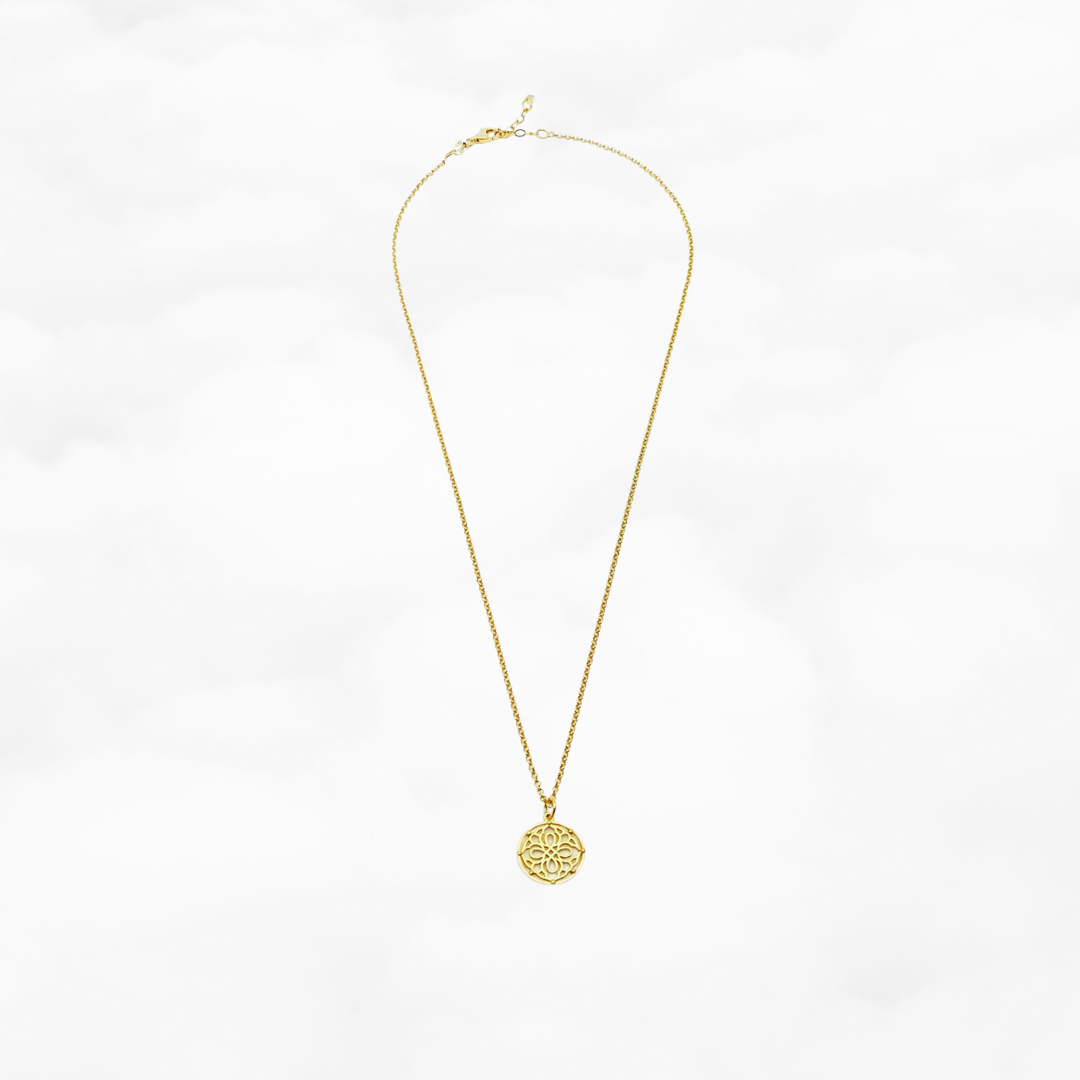 Auspicious Origin Small Pendant Necklace Gold - Yun Boutique