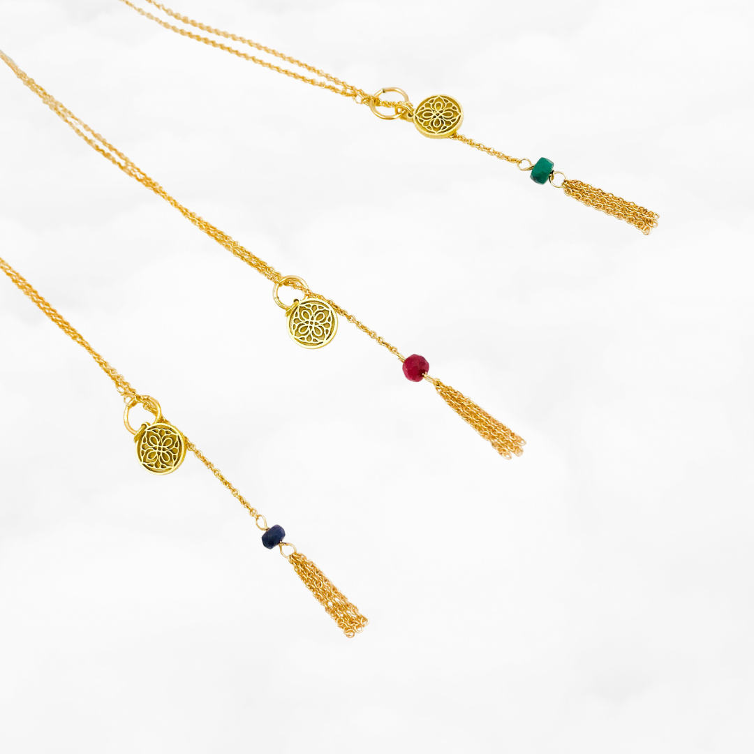 Auspicious Origin Tassel Necklace (Mini) - Yun Boutique