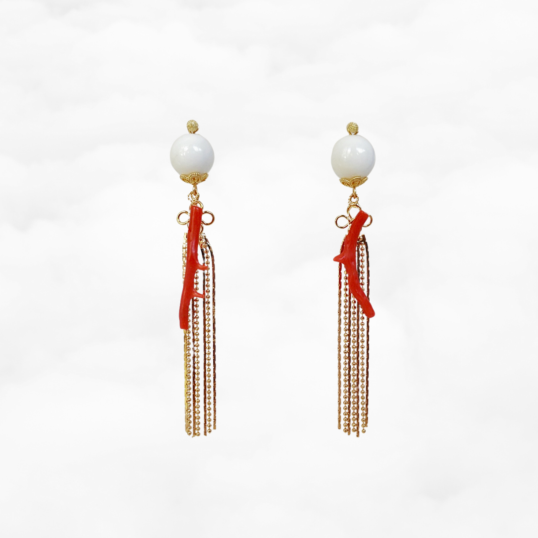 Dragon Princess Tassel Earrings - Yun Boutique