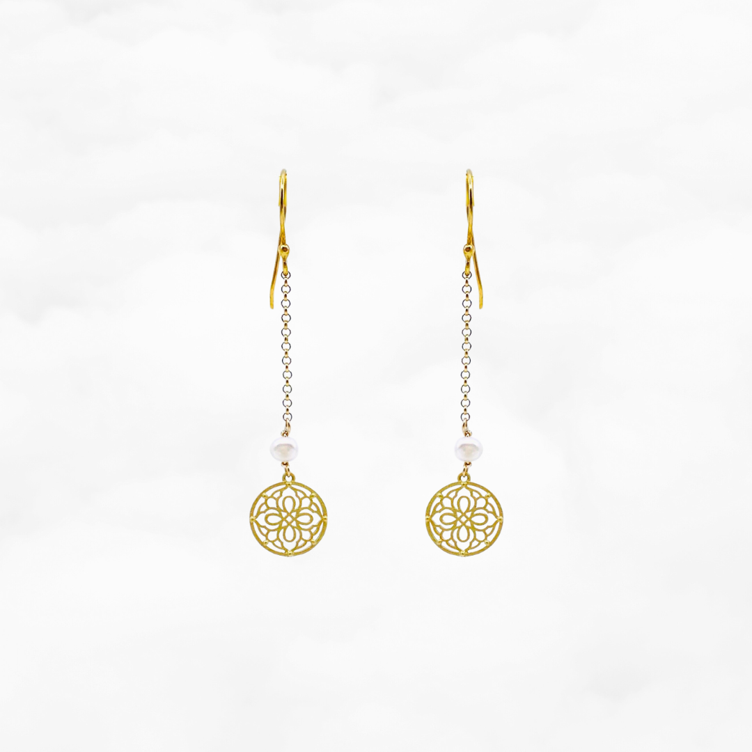 Auspicious Origin Birthstone Earrings (Small) - Yun Boutique