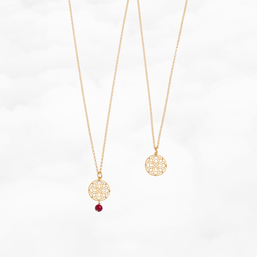 Auspicious Origin Small Pendant Necklace Gold - Yun Boutique