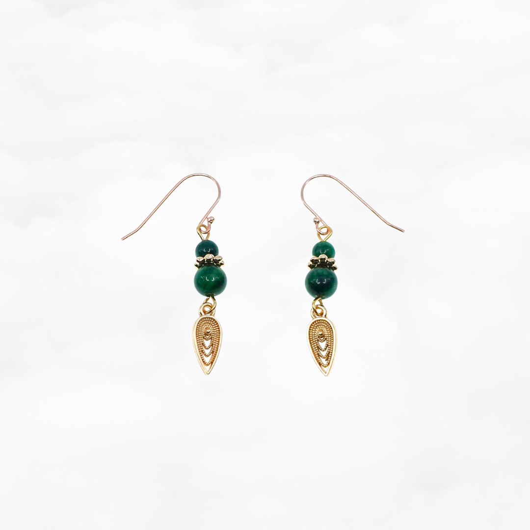 Elf Forest Filigree Leaf Earrings - Yun Boutique