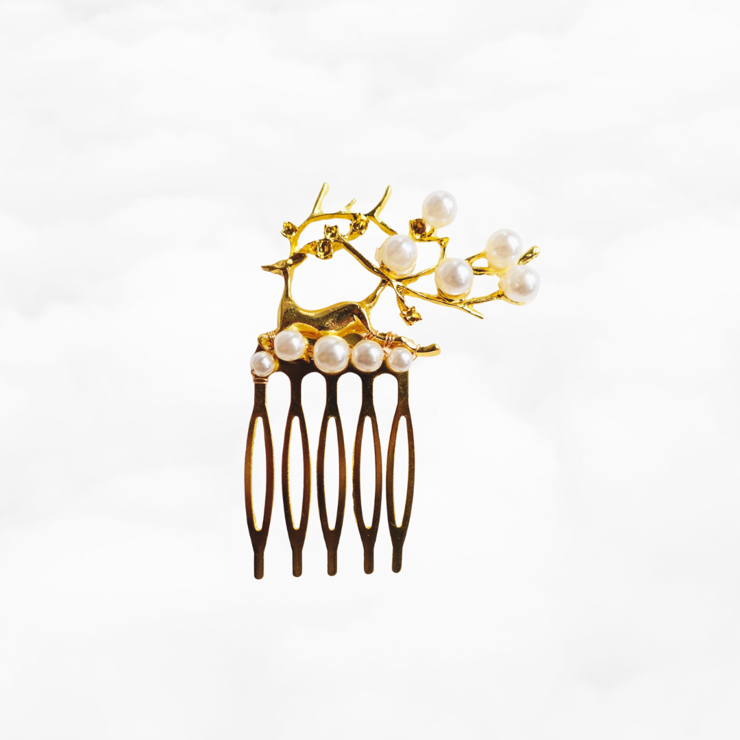 Chinese Divine Deer Hair Comb - Yun Boutique