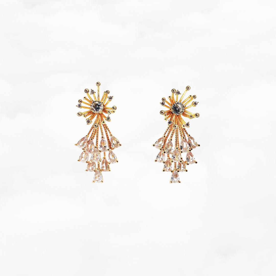 Versatile Firework Zircon Stud Earrings - Yun Boutique