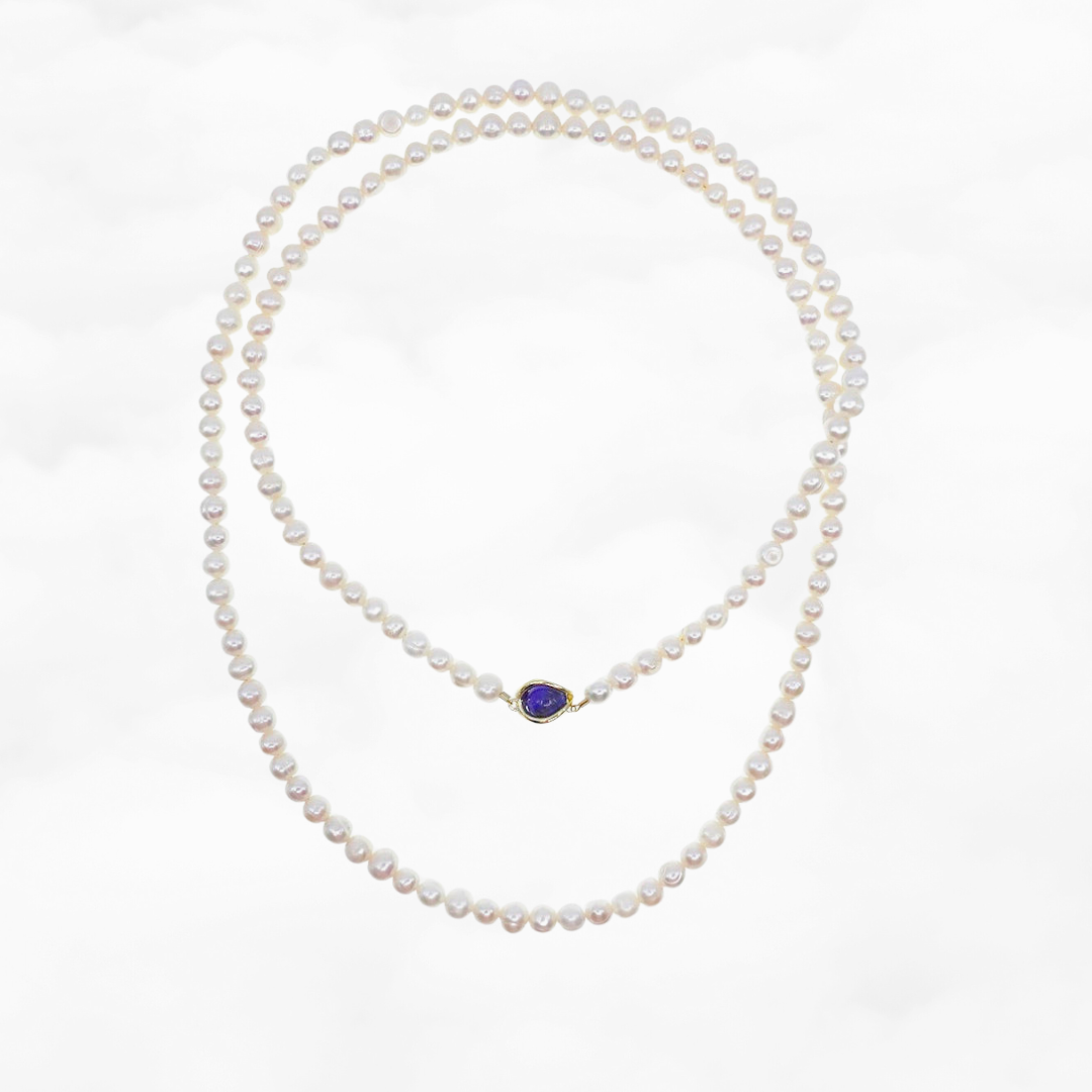 Multi-style 36 Inch Opera Pearl Necklace - Yun Boutique