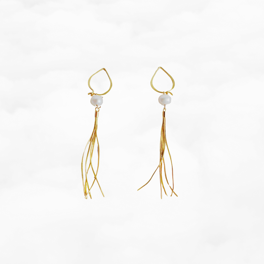 Lotus Petal Hook Earrings - Yun Boutique