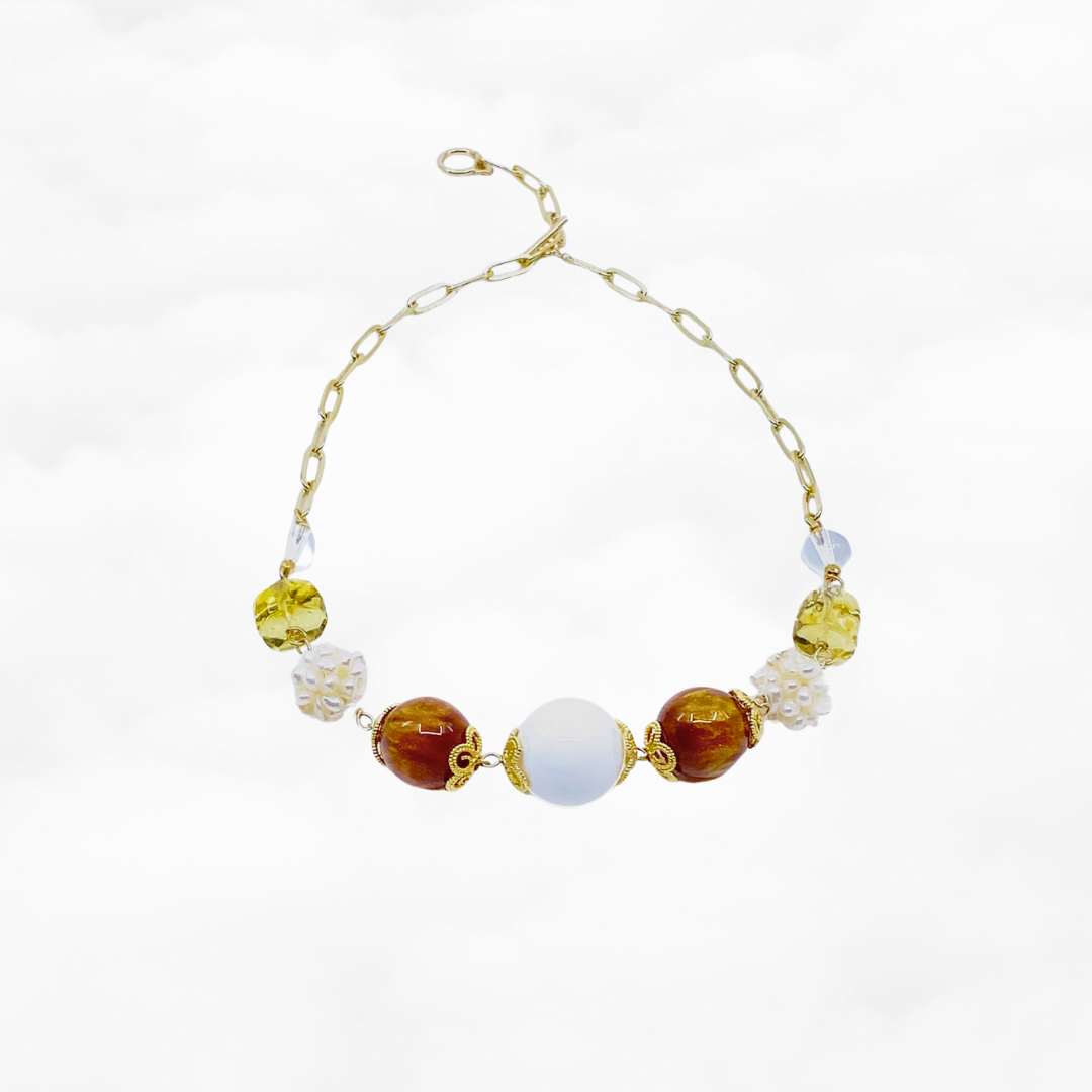 Autumn Gemstone Necklace - Yun Boutique