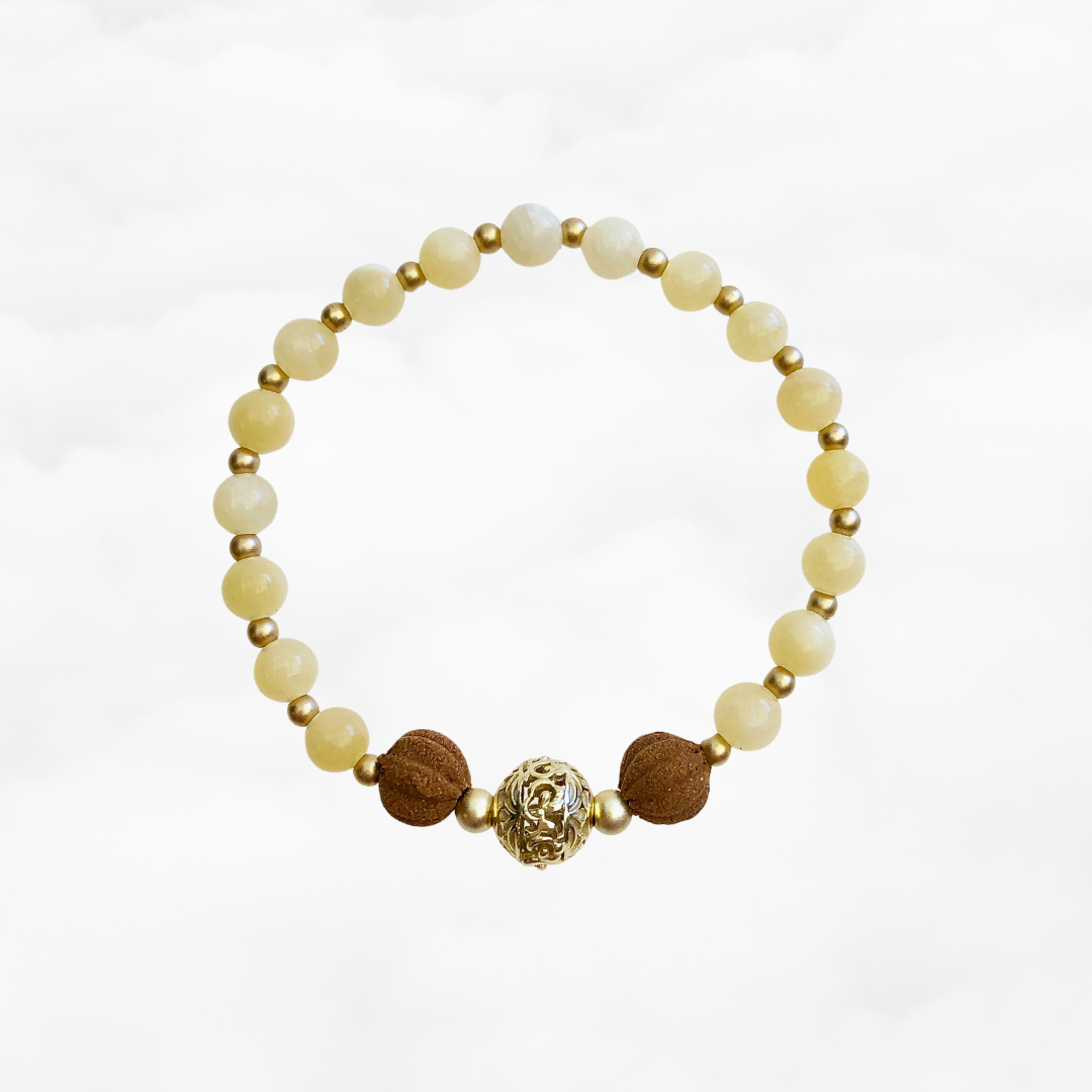 Beaded Amber Herbal Bracelet - Yun Boutique