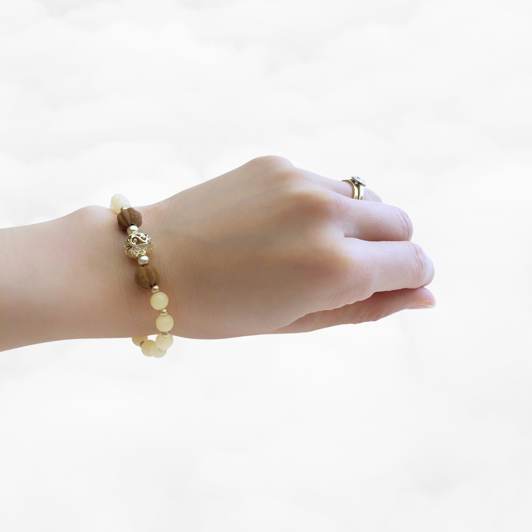 Beaded Amber Herbal Bracelet - Yun Boutique