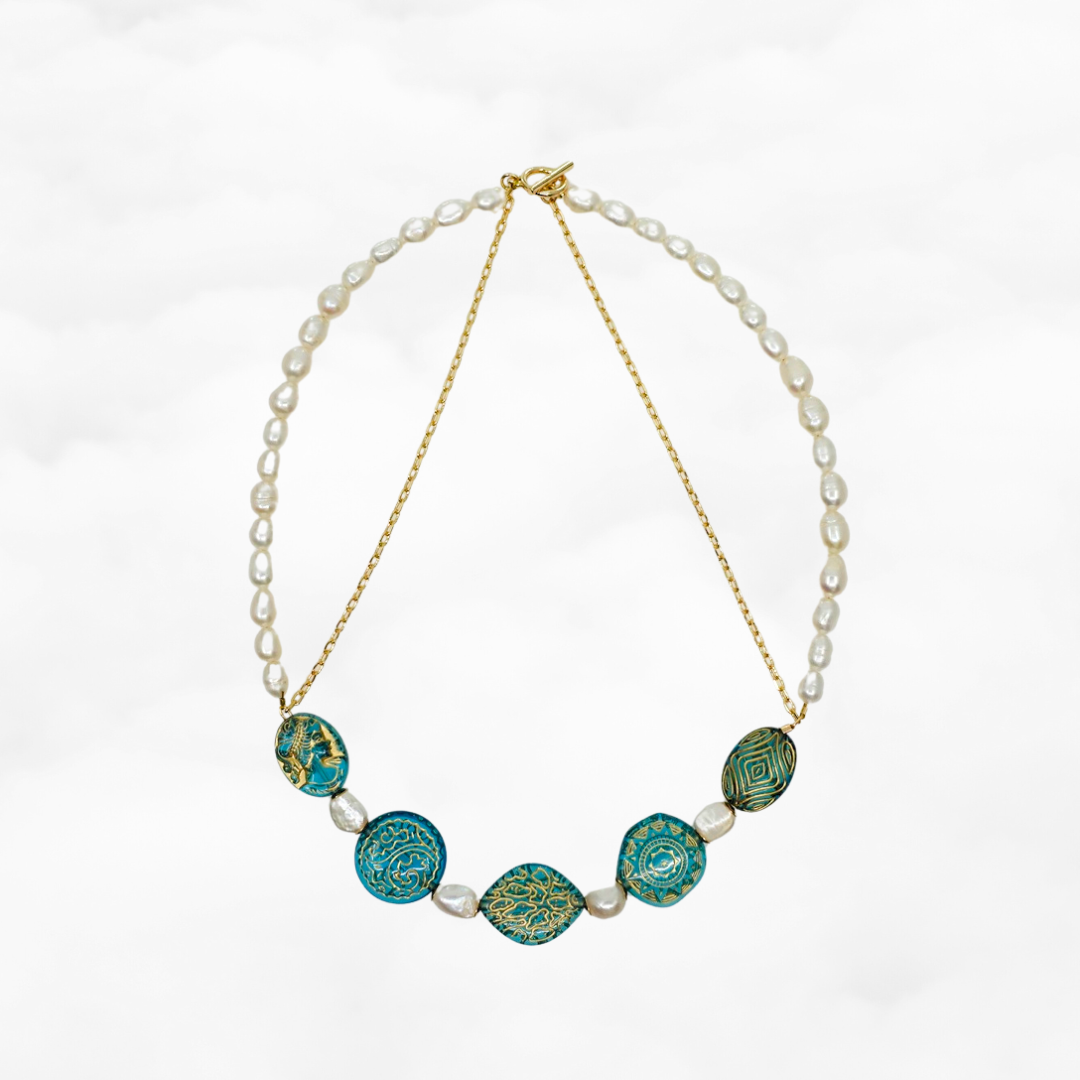 Atlantis Palatial Gemstone Necklace - Yun Boutique