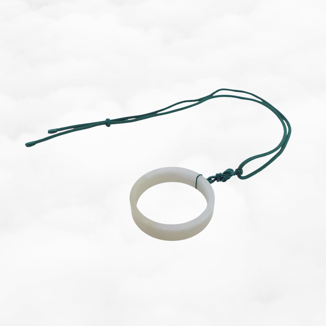 Green Jadeite Bangle Necklace - Yun Boutique