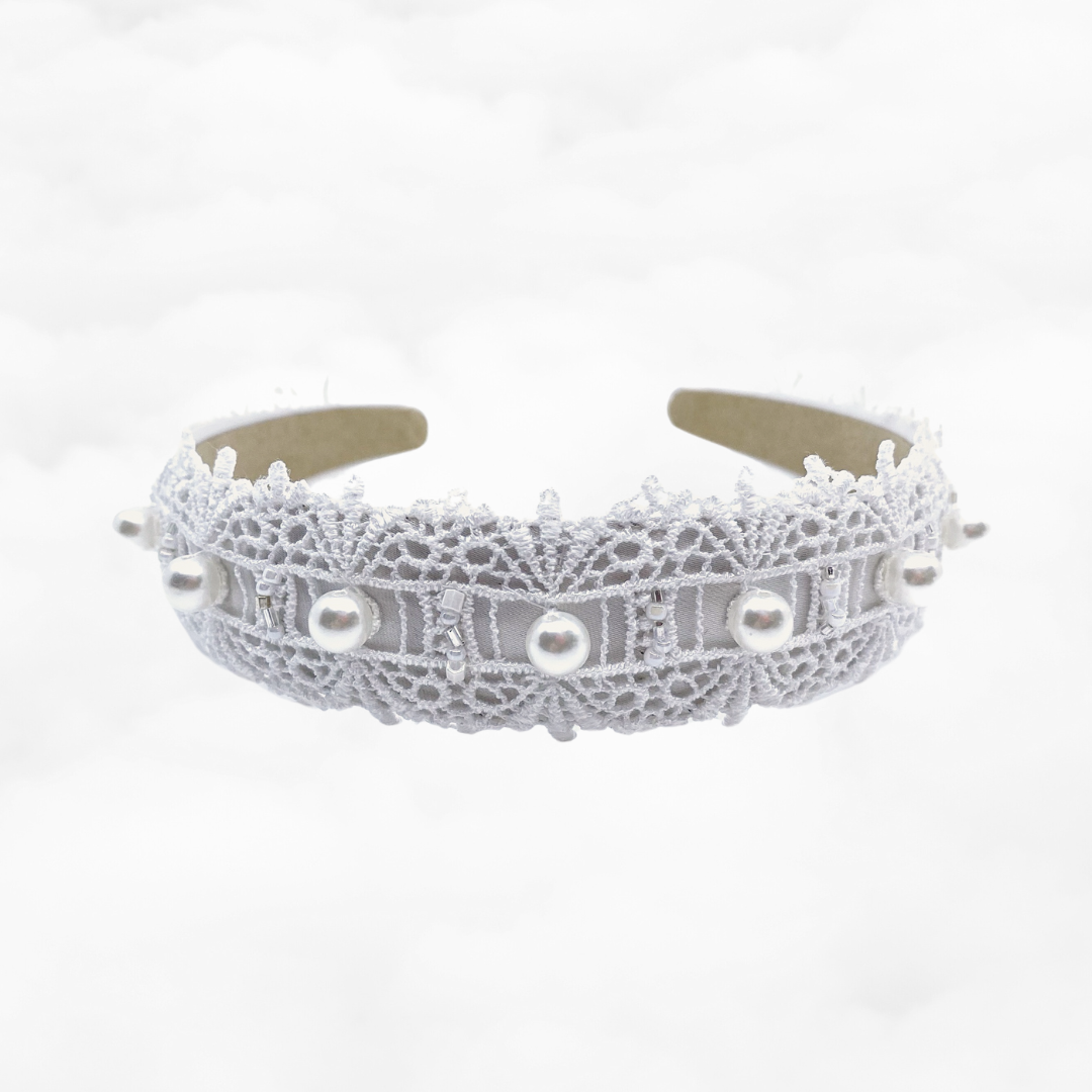 Pearl Crown Bridal Headband - Yun Boutique