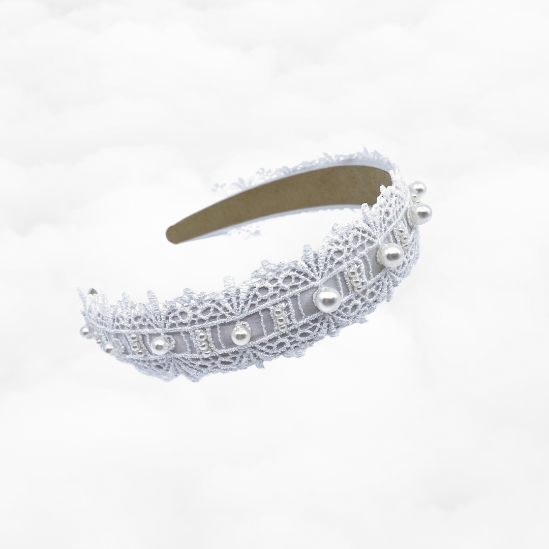 Pearl Crown Bridal Headband - Yun Boutique