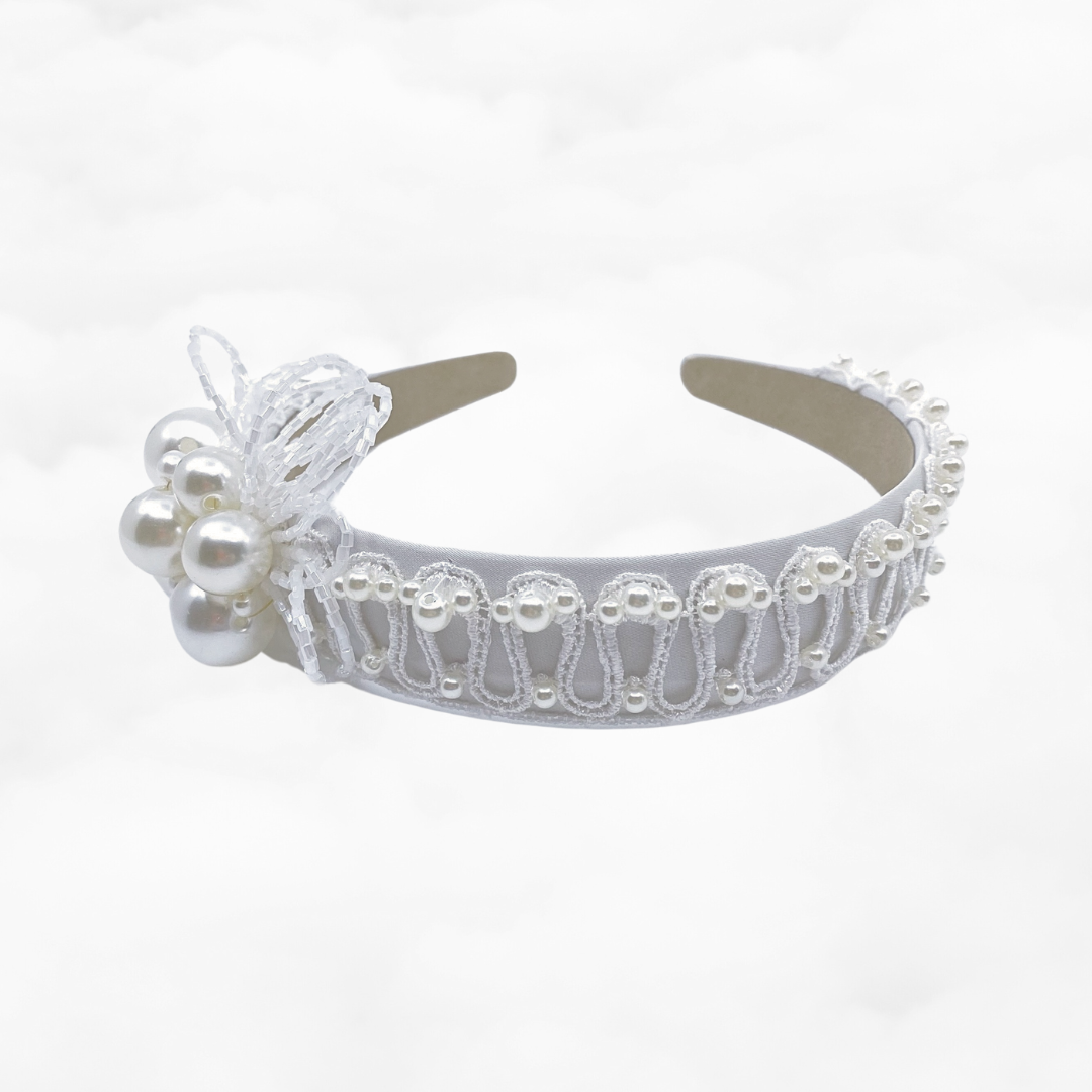 Pearl Flower Bridal Headband