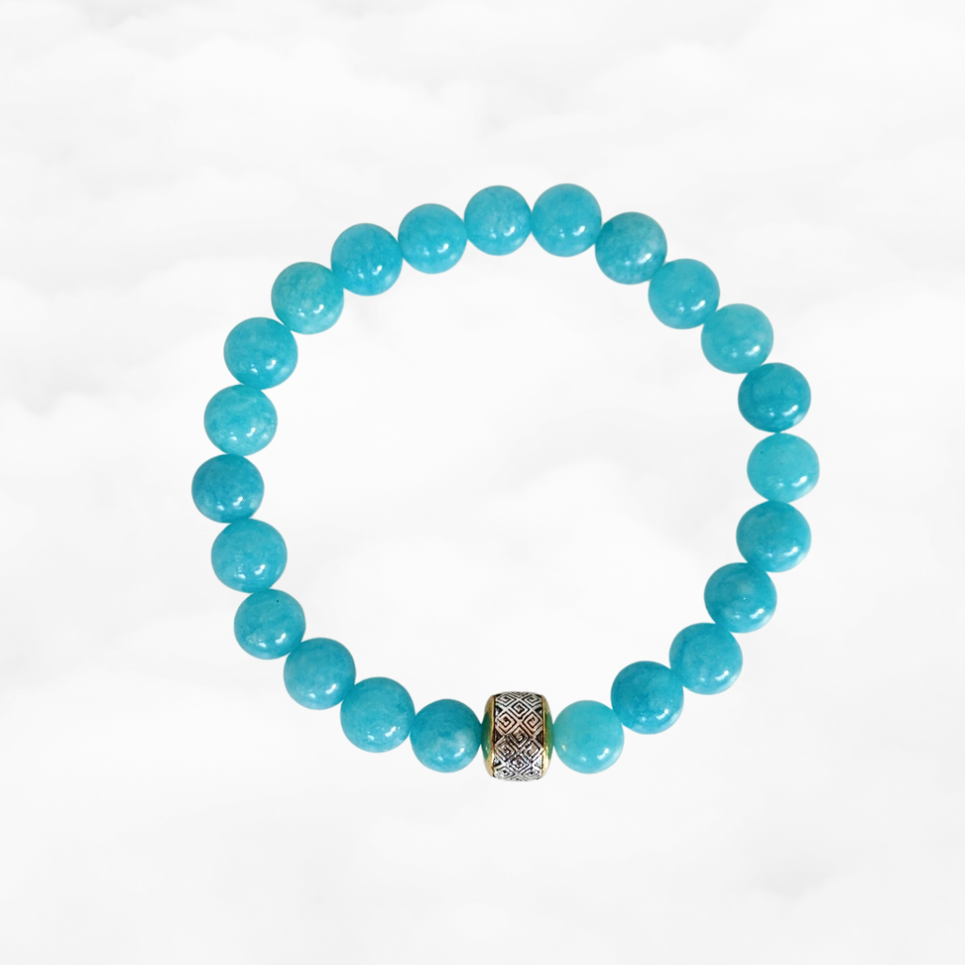 Auspicious Beaded Amazonite Bracelet - Yun Boutique