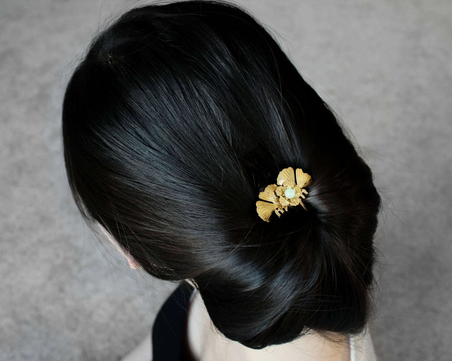 Vintage Style Jade Hair Comb - Yun Boutique