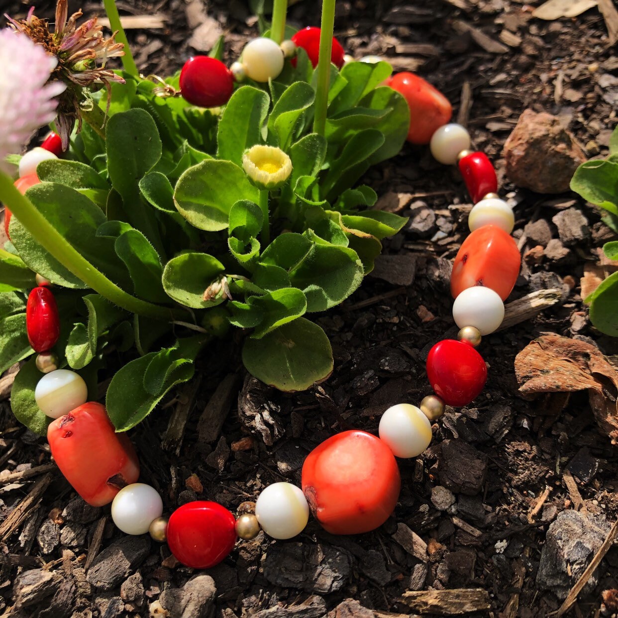 Red Coral Necklaces Short - Yun Boutique