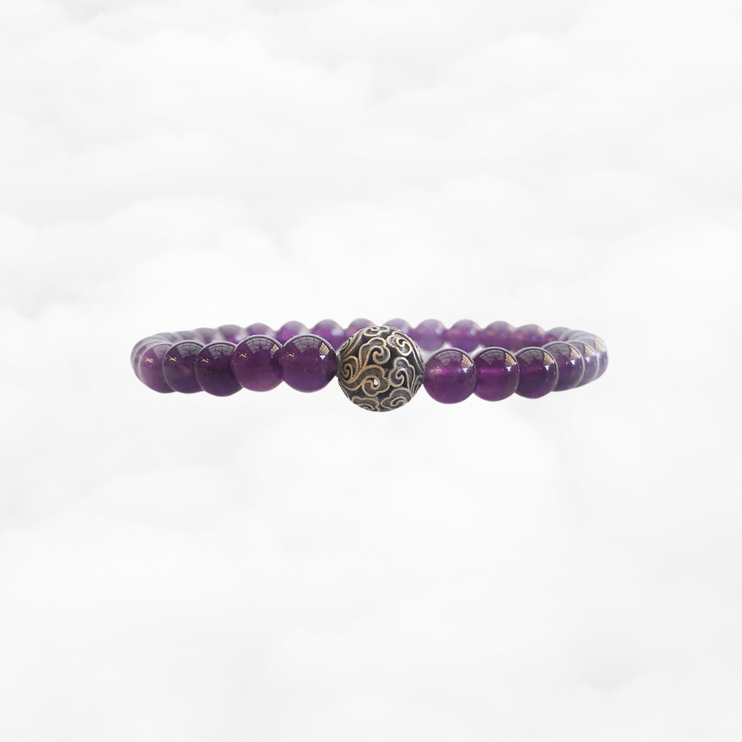 Auspicious Beaded Amethyst Bracelet - Yun Boutique