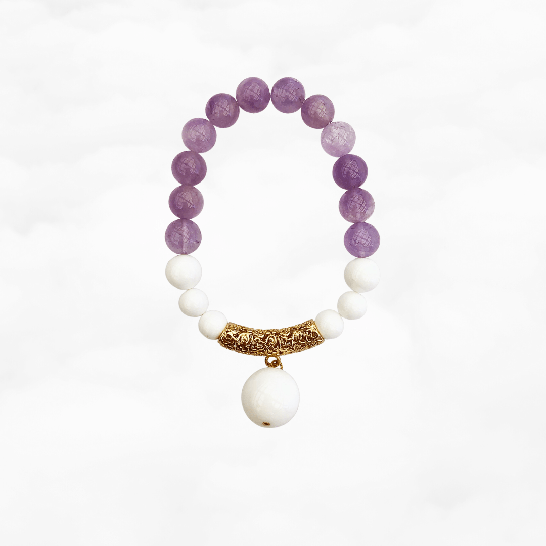 Auspicious Amethyst Gemstone Bracelet - Yun Boutique