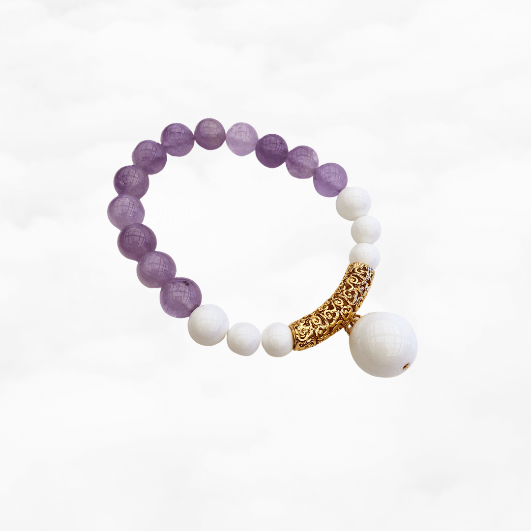 Auspicious Amethyst Gemstone Bracelet - Yun Boutique