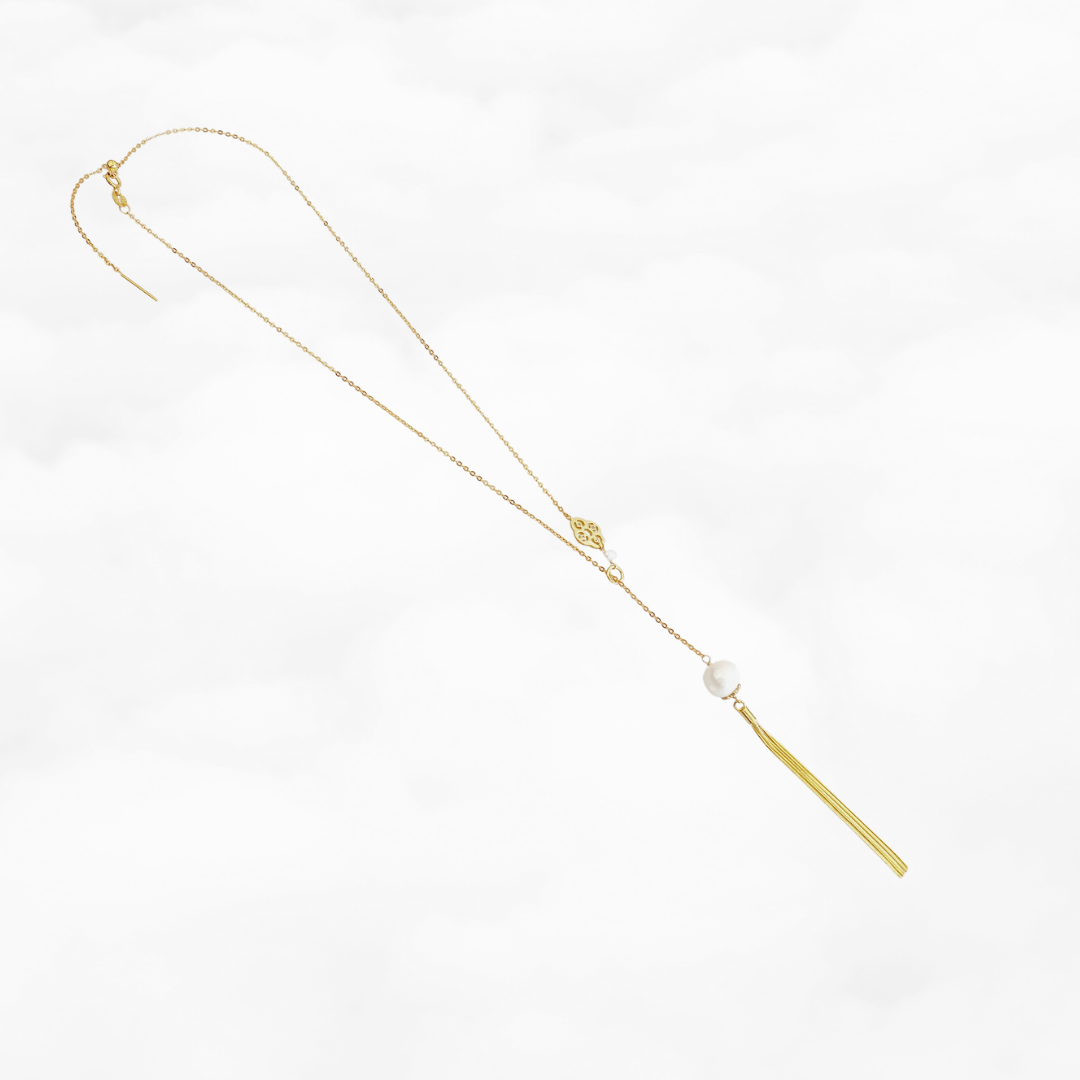 Gold Y Chain Necklace - Yun Boutique