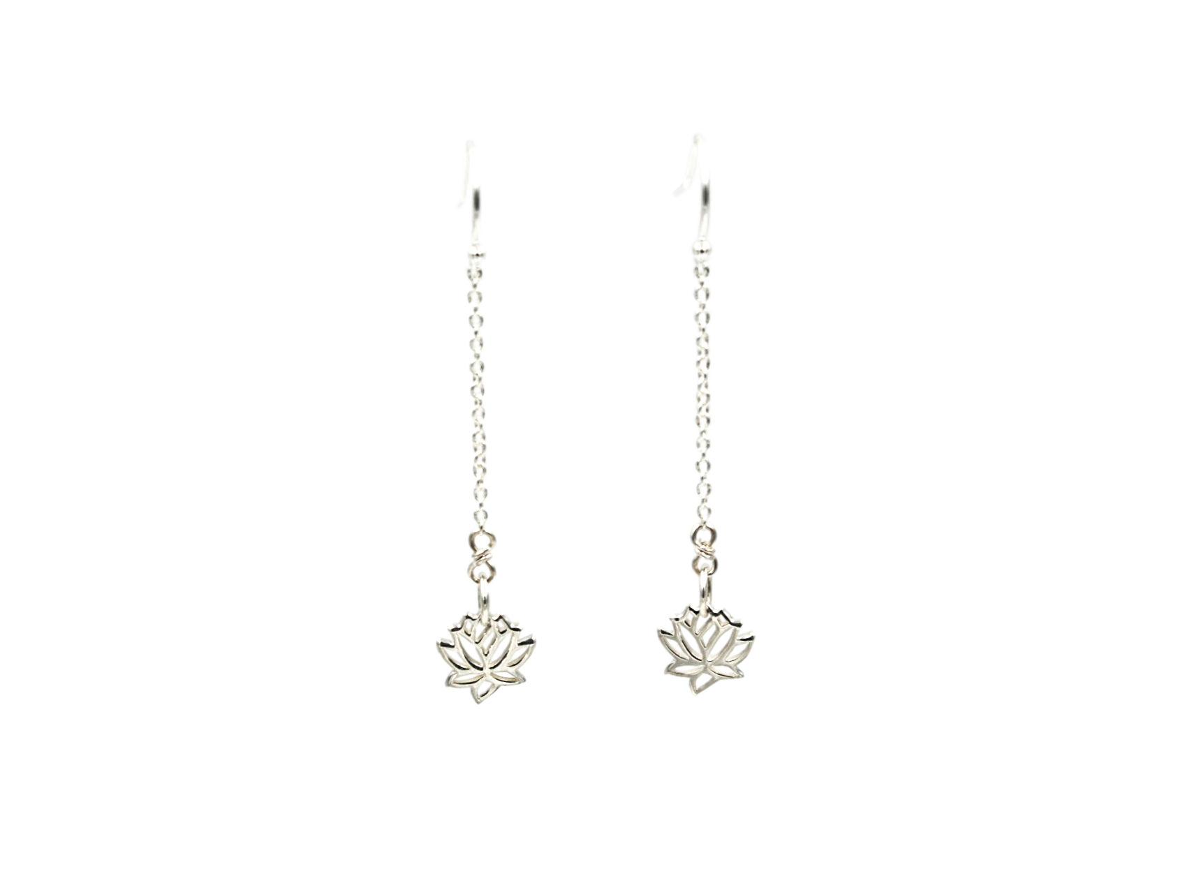 Sterling Silver Lotus Earrings - Yun Boutique