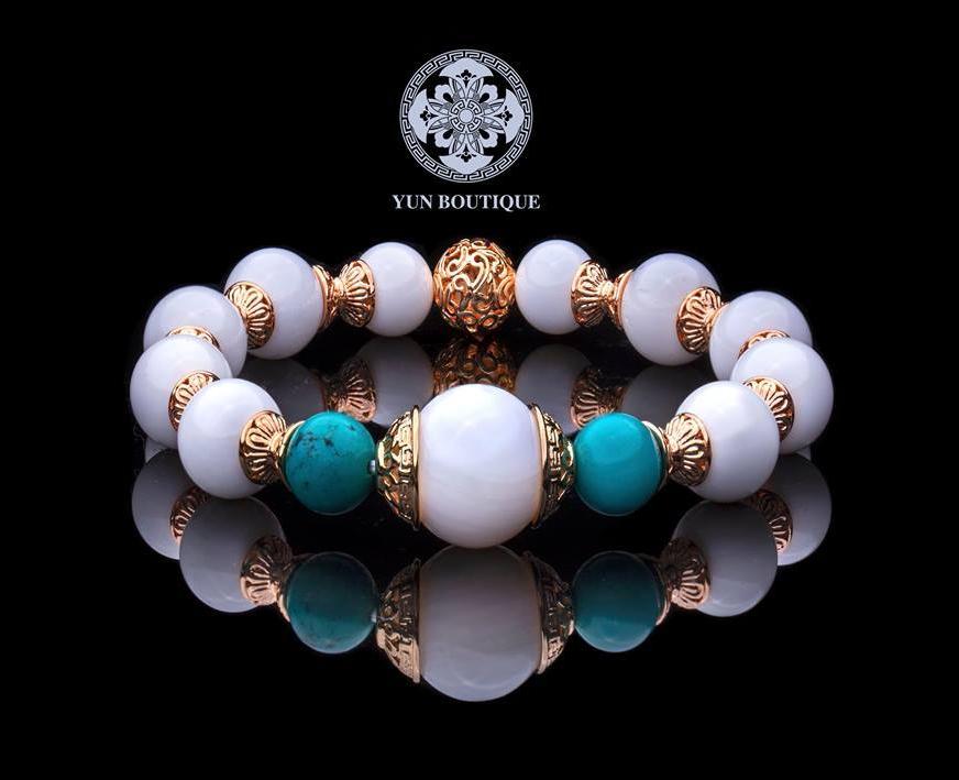 Realm of Peace Bracelet with Turquoise - Yun Boutique