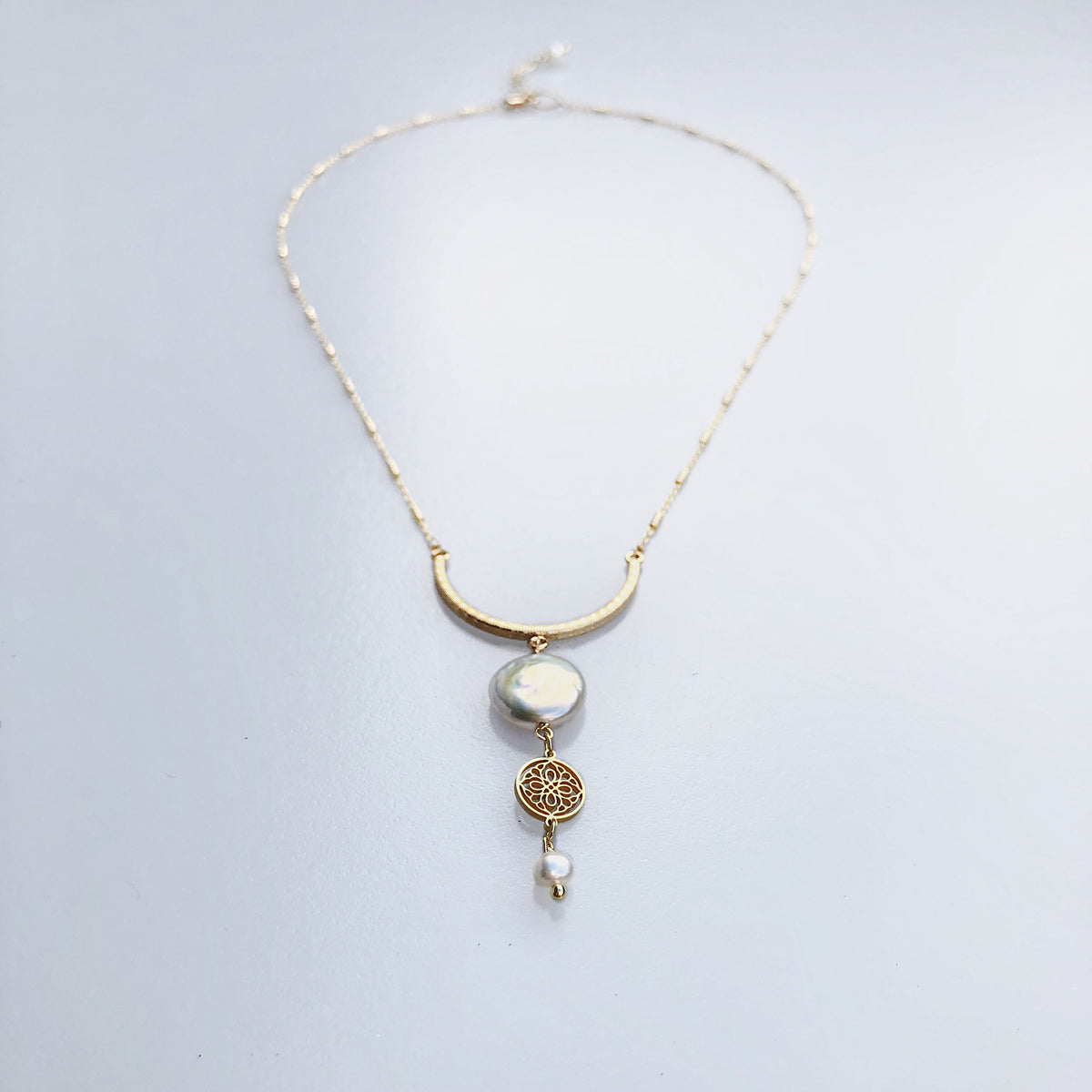 Gold Moon Goddess Necklace