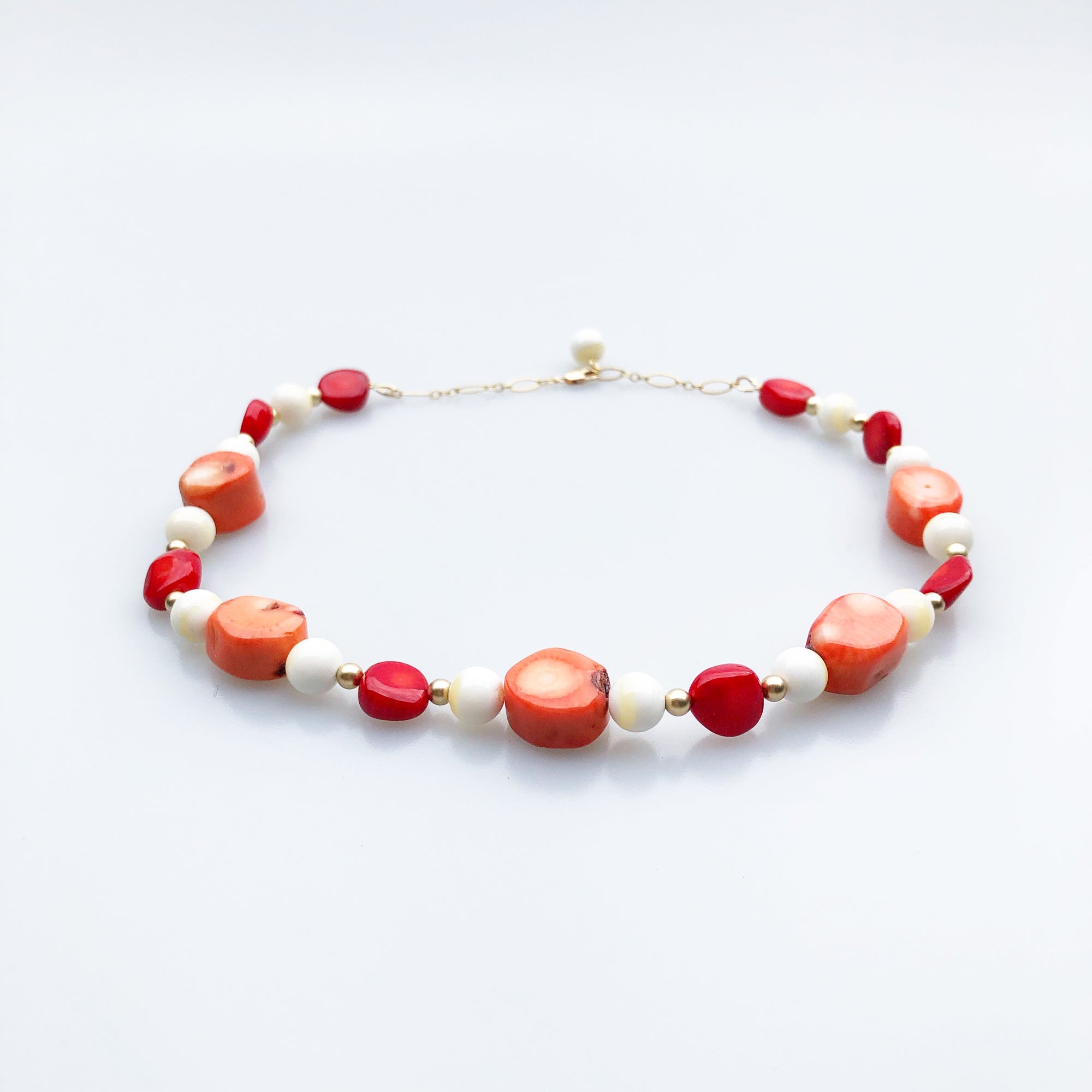 Red Coral Necklaces Short - Yun Boutique