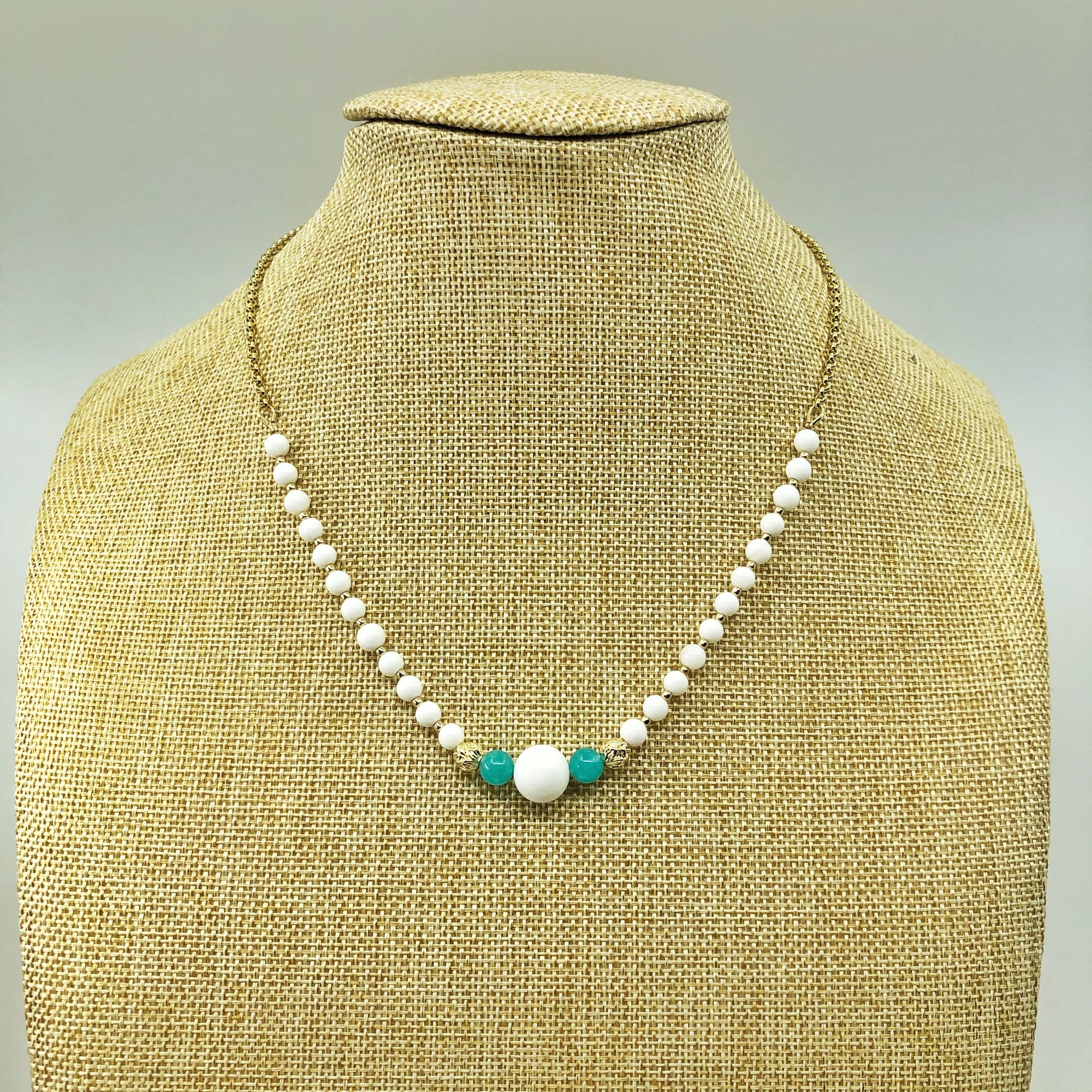 Heavenly River Teal Gemstone Necklace - Yun Boutique