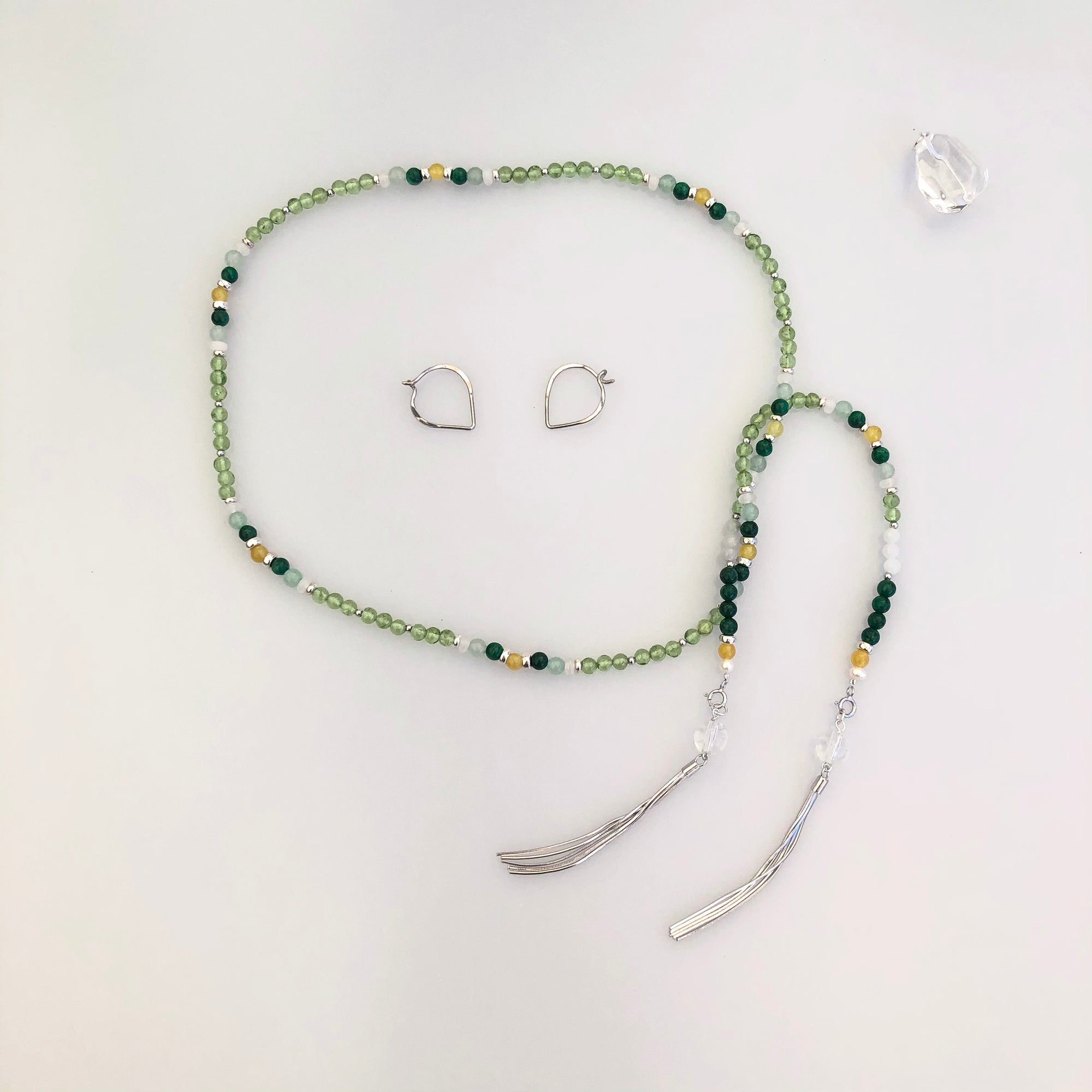 Return to Origin Peridot and Jade Multistyle Necklace - Yun Boutique