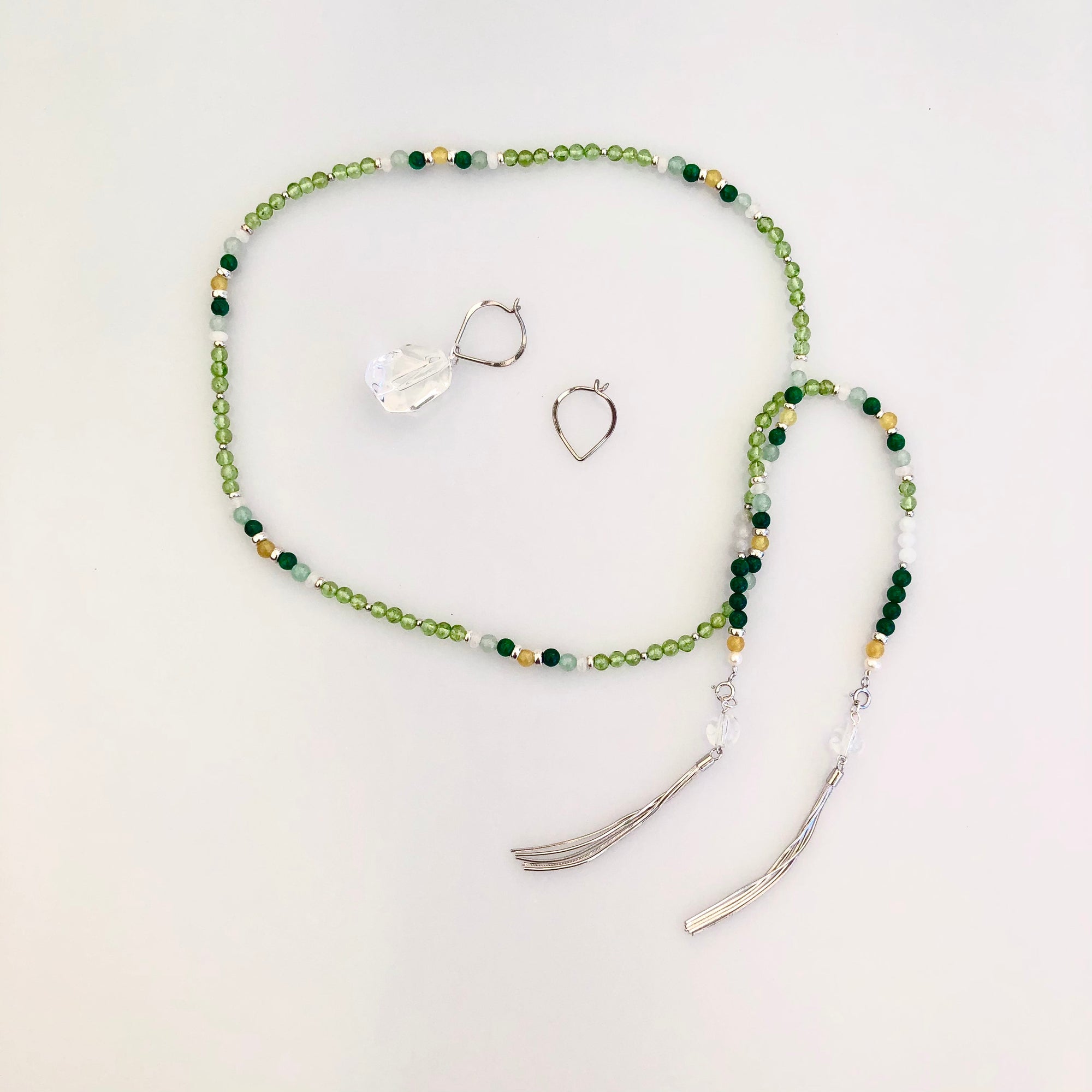 Return to Origin Peridot and Jade Multistyle Necklace - Yun Boutique