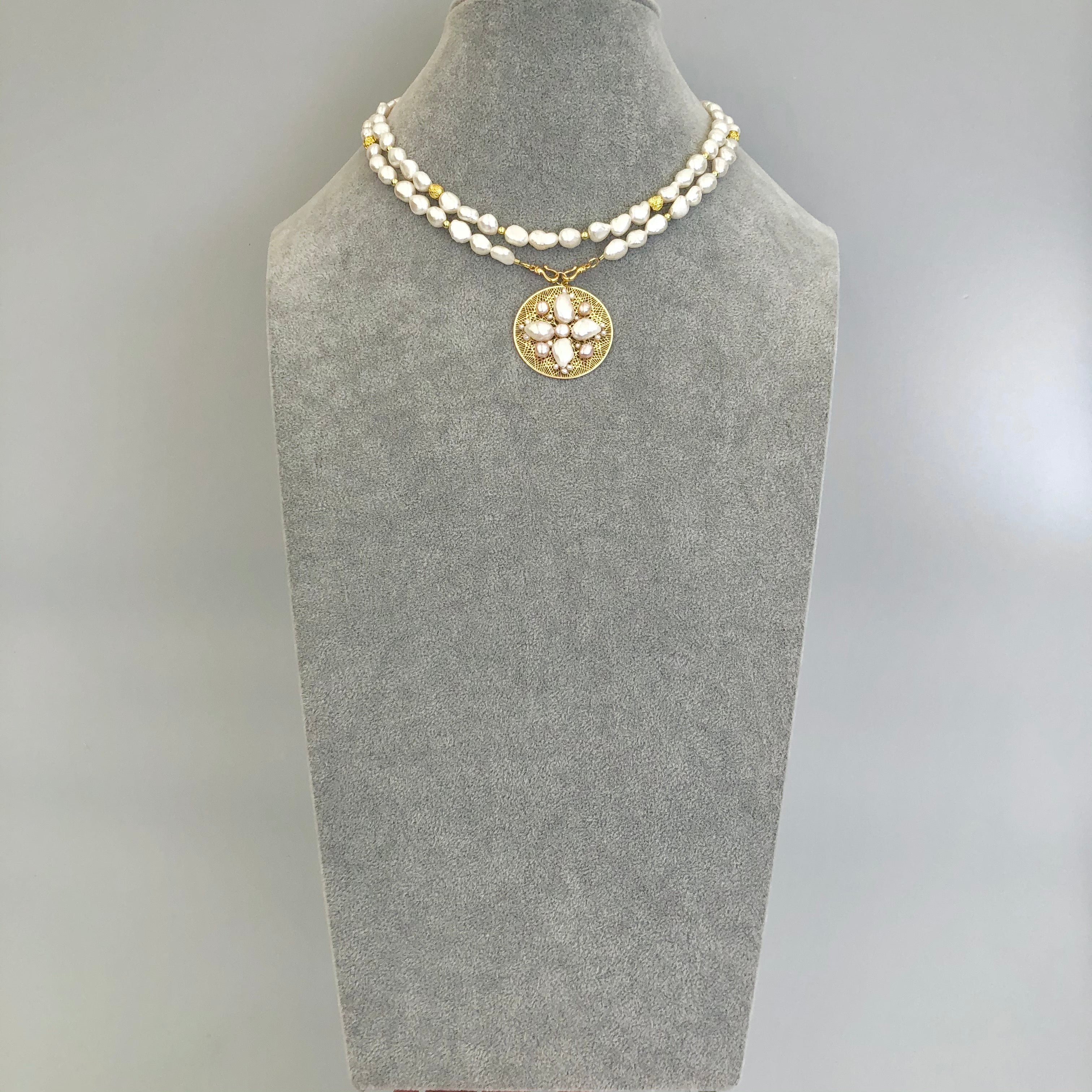 Multi-style Baroque Pearl York Yun Necklace New | Jewelry Lariat from Boutique Set | Boutique Asian