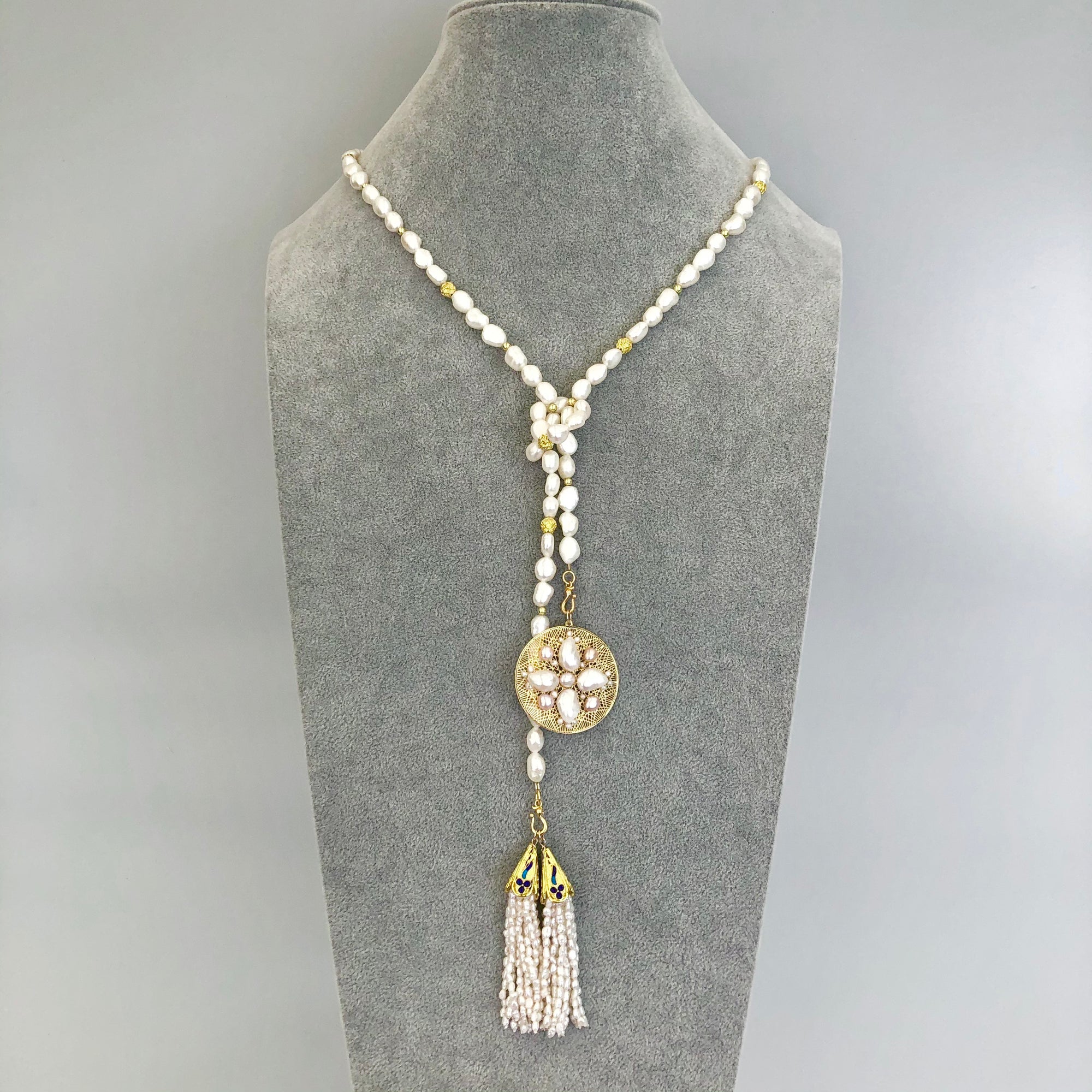 Multi-style Baroque Pearl Lariat Necklace Set - Yun Boutique