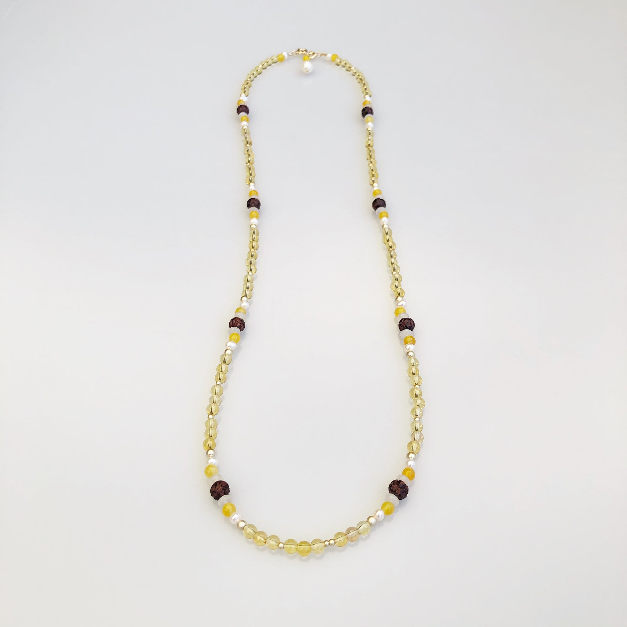 Multi-style Yellow Crystal Lariat Necklace Set - Yun Boutique