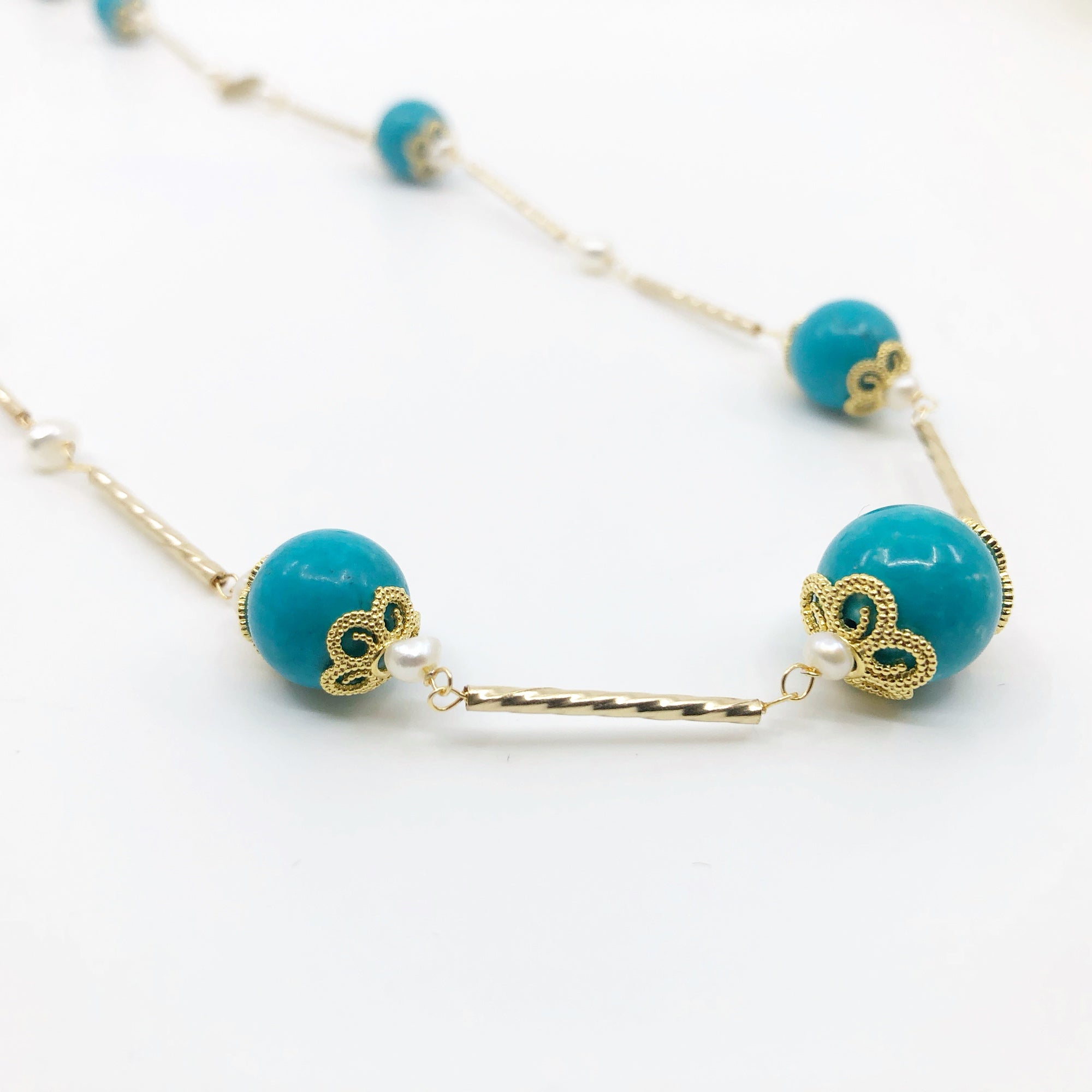 Yun Boutique The Nine Turquoise Opera Necklace