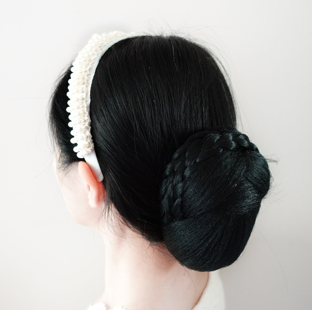 Large Pearl Crown Bridal Headband - Yun Boutique