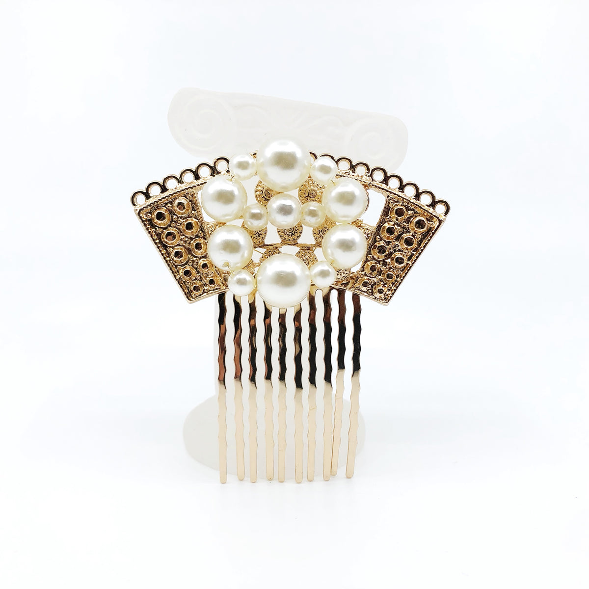 Gold Fan Hair Comb - Yun Boutique