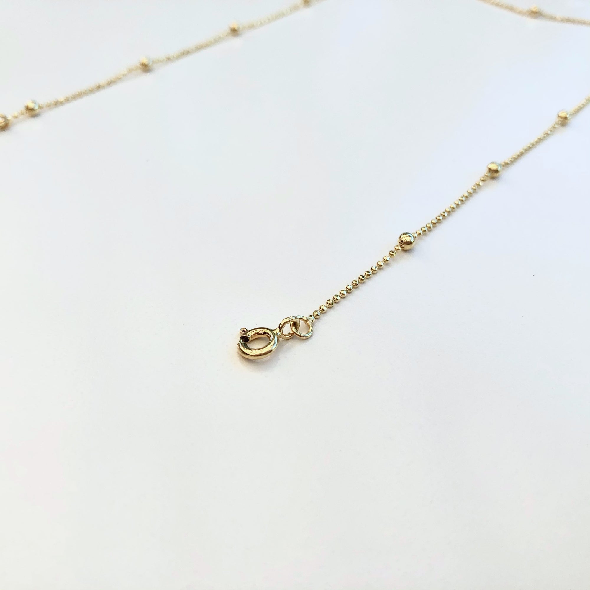 Lariat Tassel Necklace Chain Gold