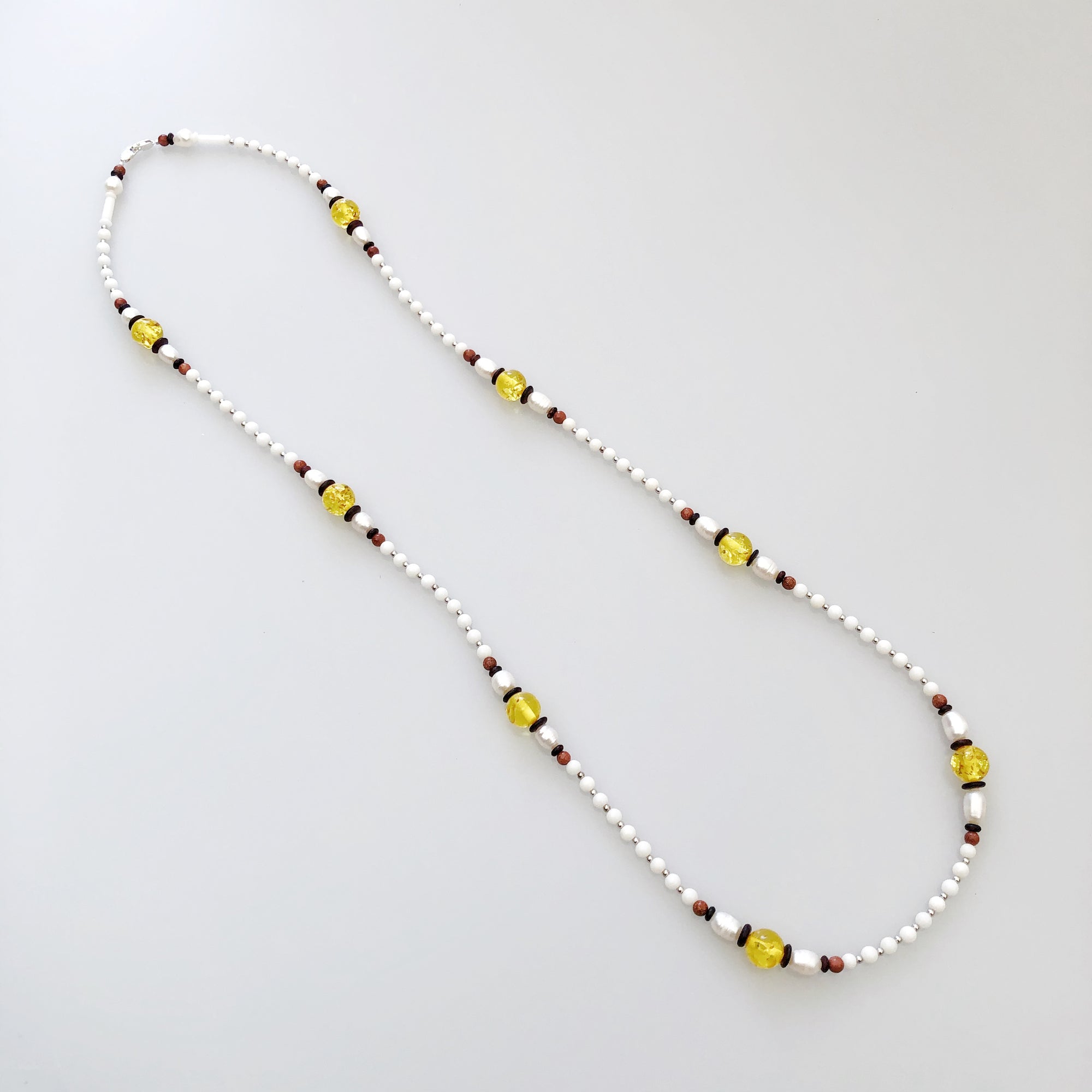 Return to Origin Beaded Coral Necklace