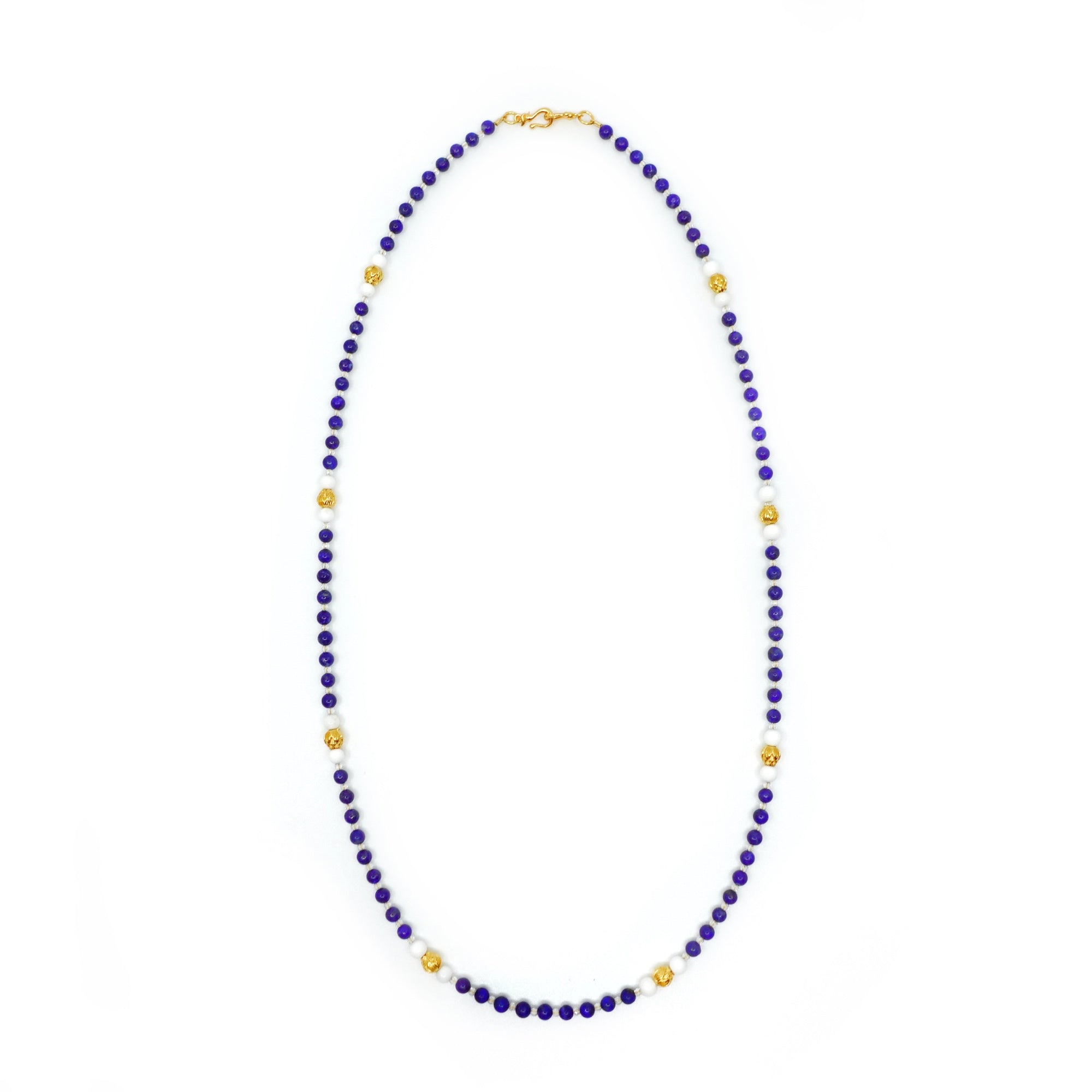 Return to Origin 4mm Lapis Pendant Necklace - Yun Boutique