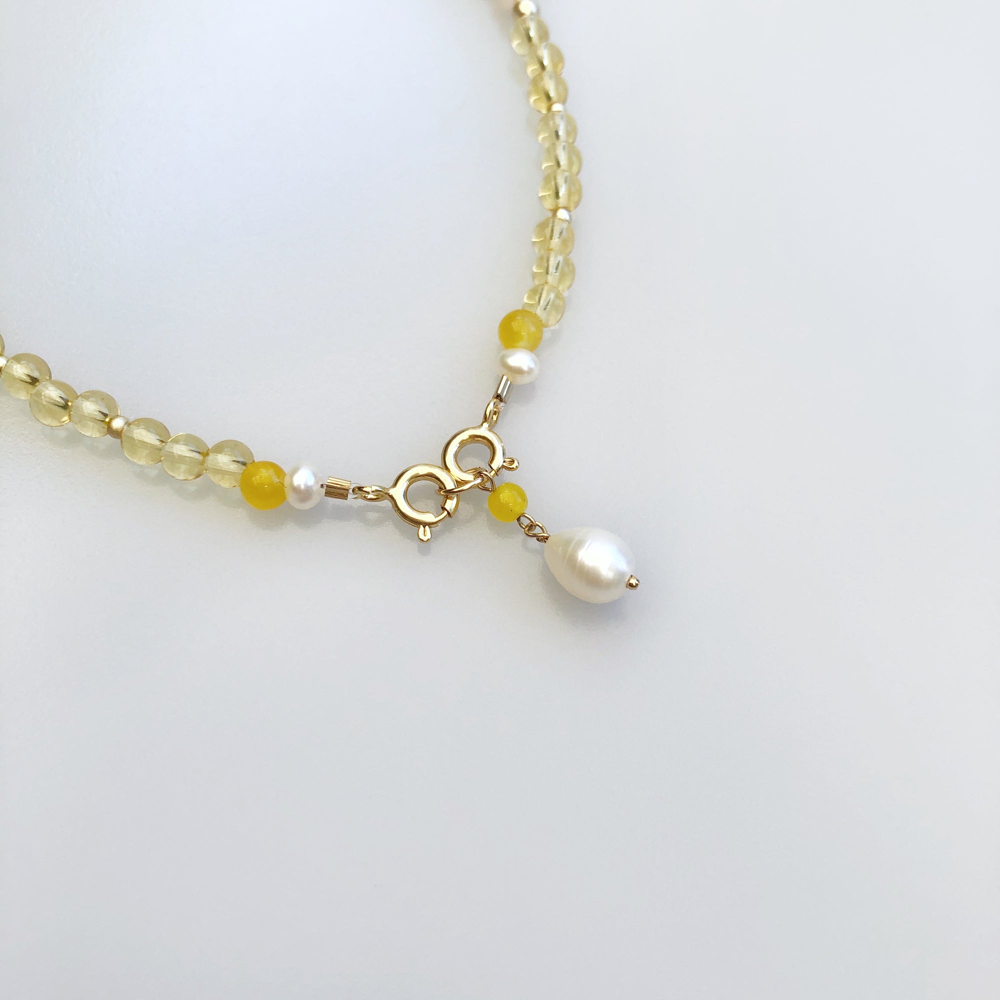 Multi-style Yellow Crystal Lariat Necklace Set - Yun Boutique