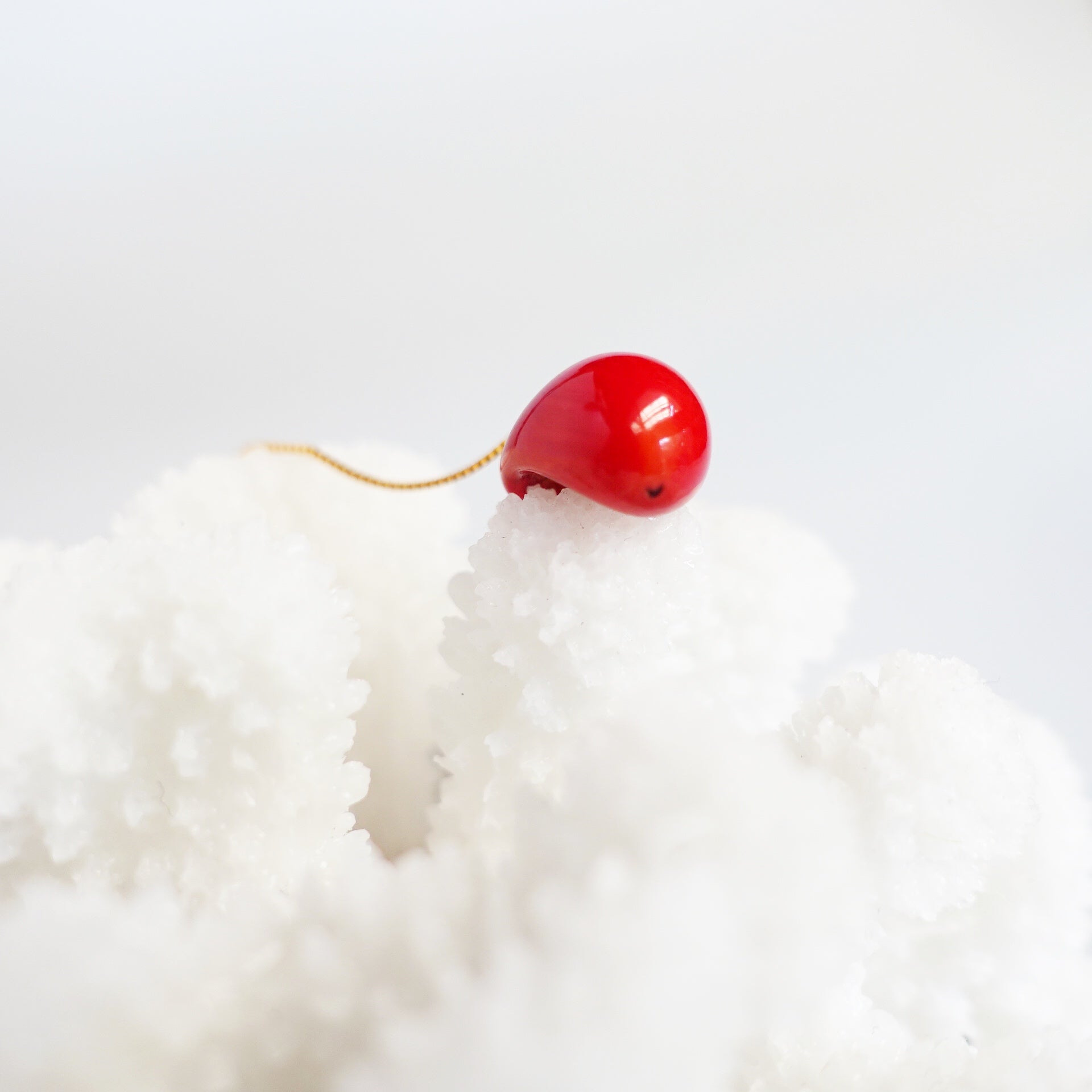 Red Coral Pendant Necklace - Yun Boutique